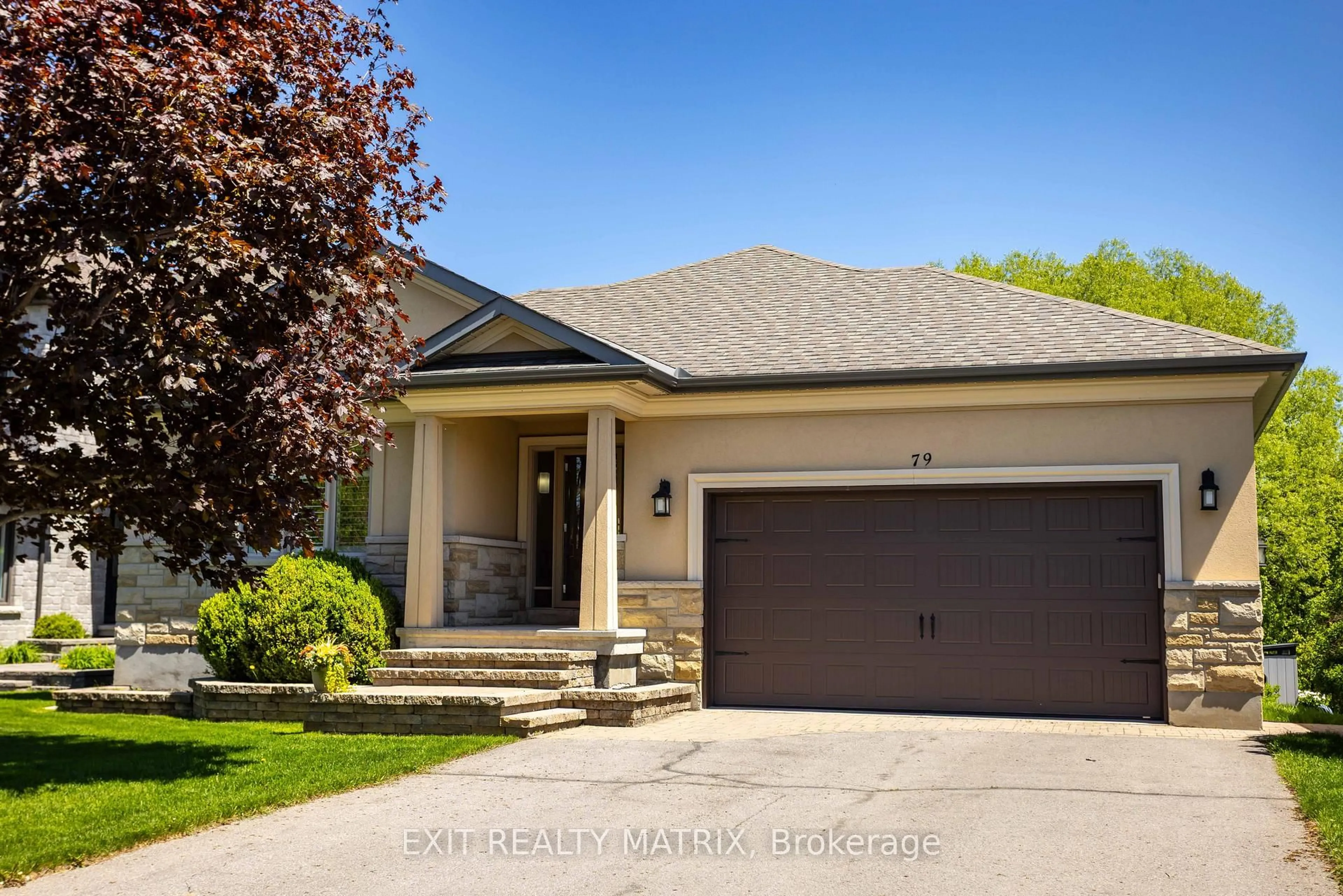 Home with vinyl exterior material, street for 79 Radisson Dr, Russell Ontario K0A 1W0