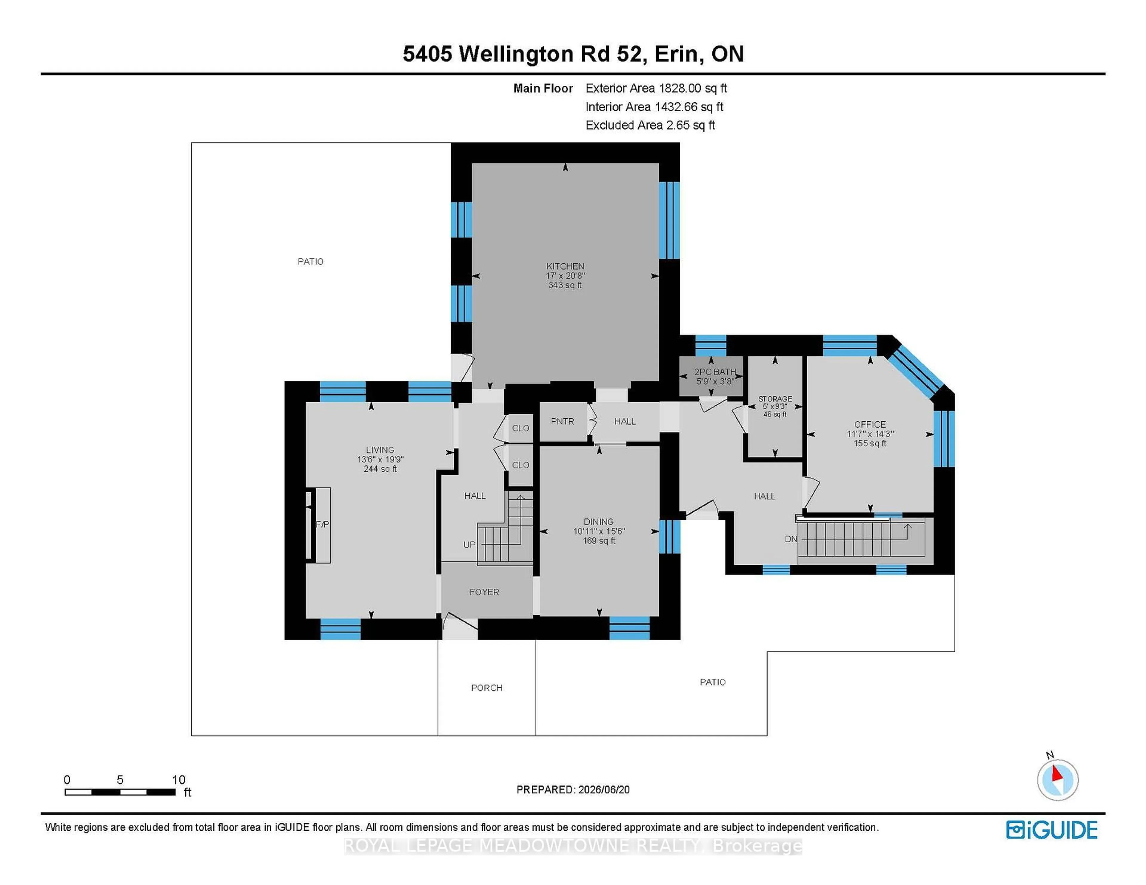 Floor plan for 5405 Wellington Rd 52, Erin Ontario N0B 1T0