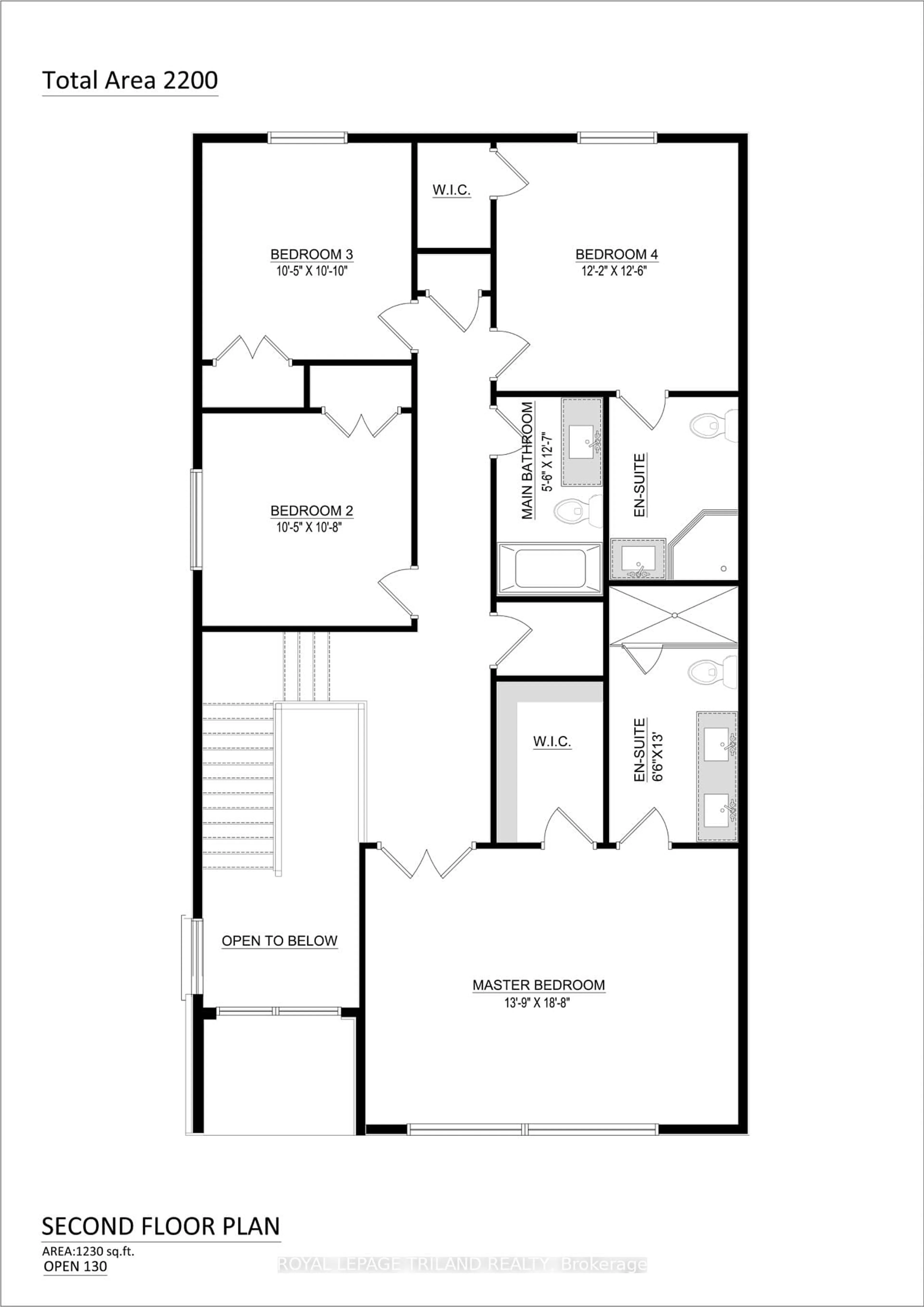 Floor plan for 6327 Royal Magnolia Ave, London South Ontario N6P 0K2