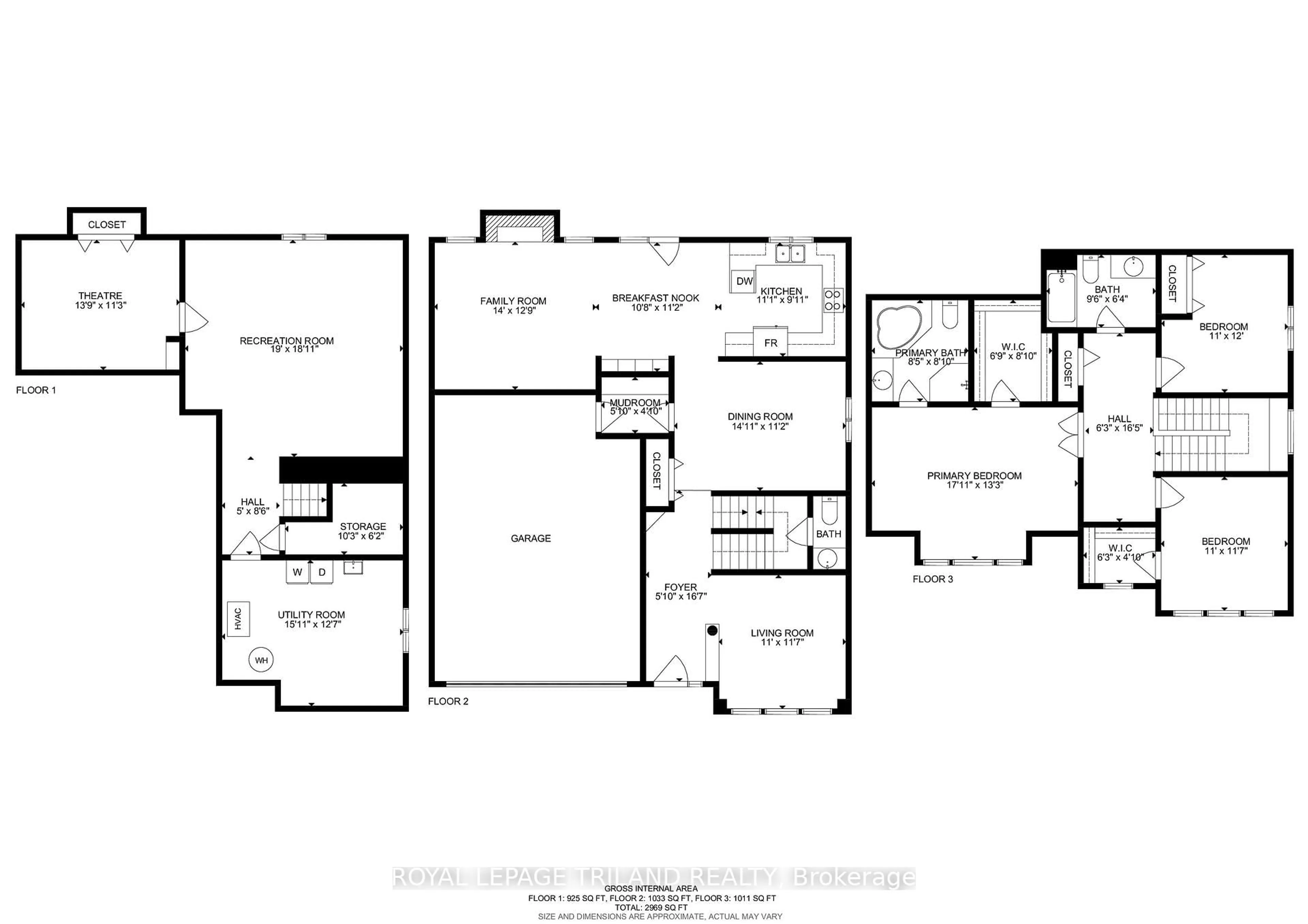 Floor plan for 446 South Leaksdale Circ, London South Ontario N6M 1K4