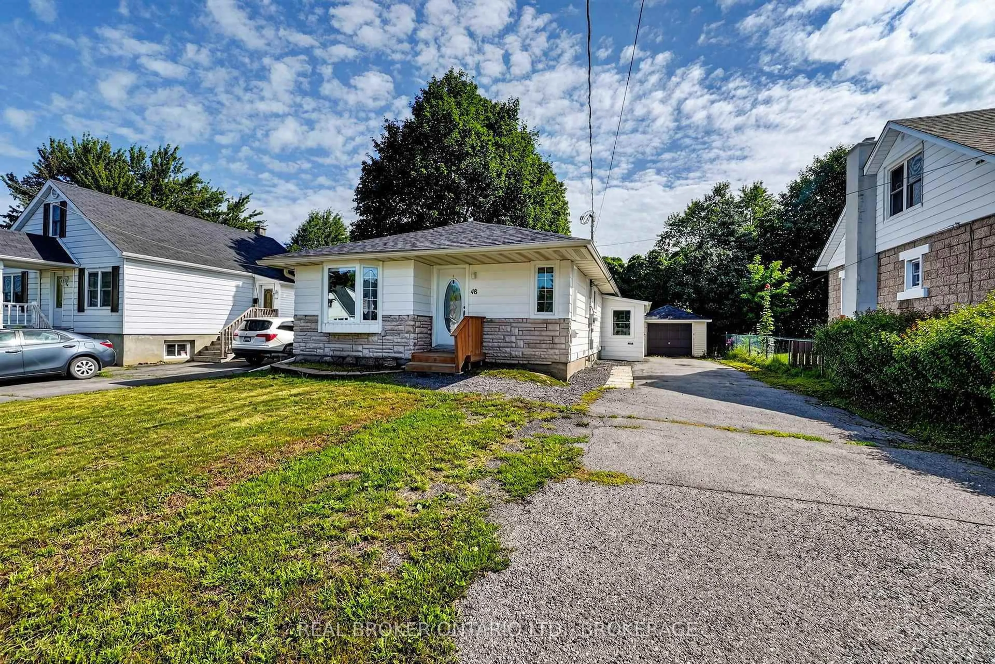 A pic from outside/outdoor area/front of a property/back of a property/a pic from drone, street for 48 Bryden Ave, Cornwall Ontario K6H 5M5