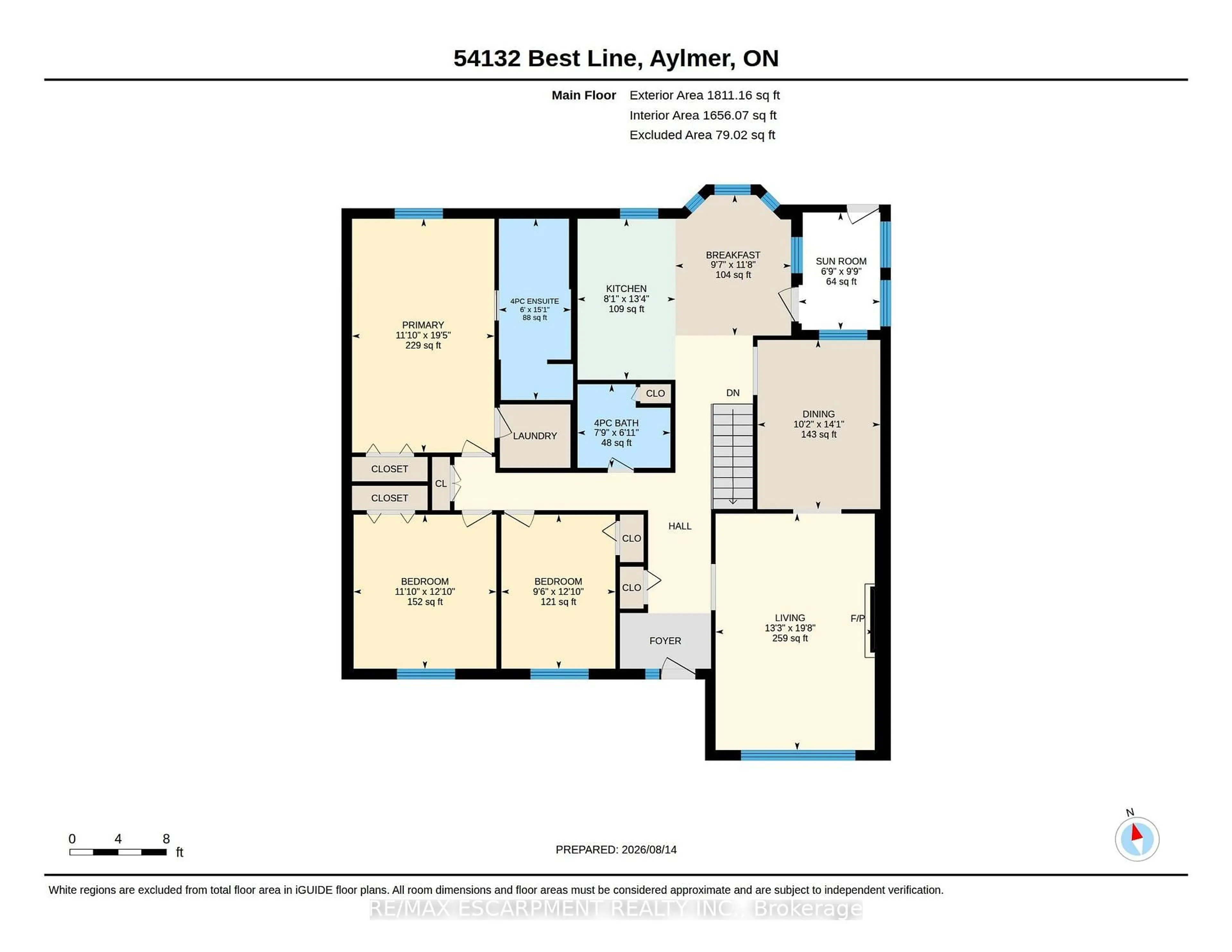 Floor plan for 54132 Best Line, Bayham Ontario N5H 2R3