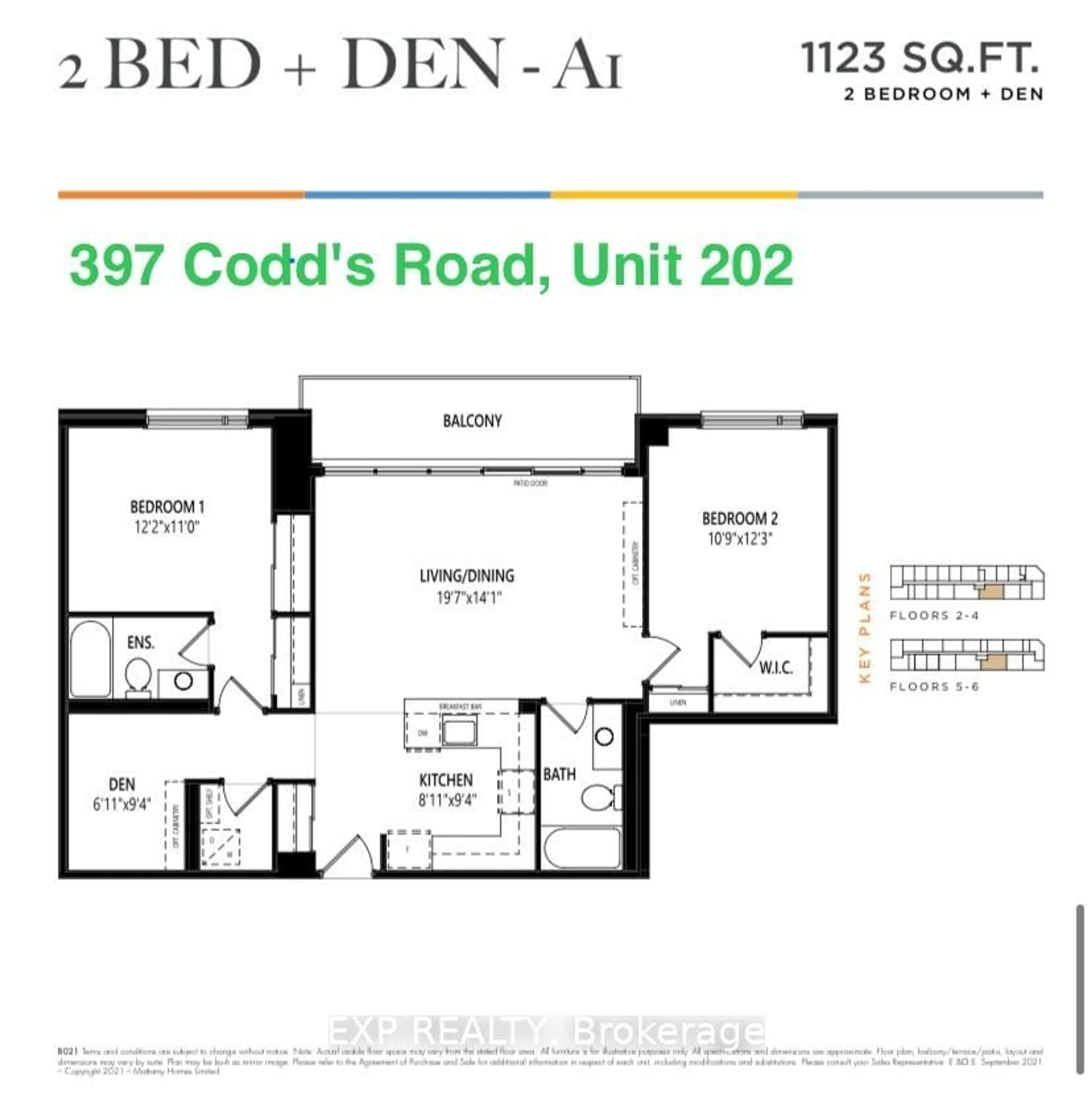 Floor plan for 397 Codds Rd #202, Ottawa Ontario K1K 5C7