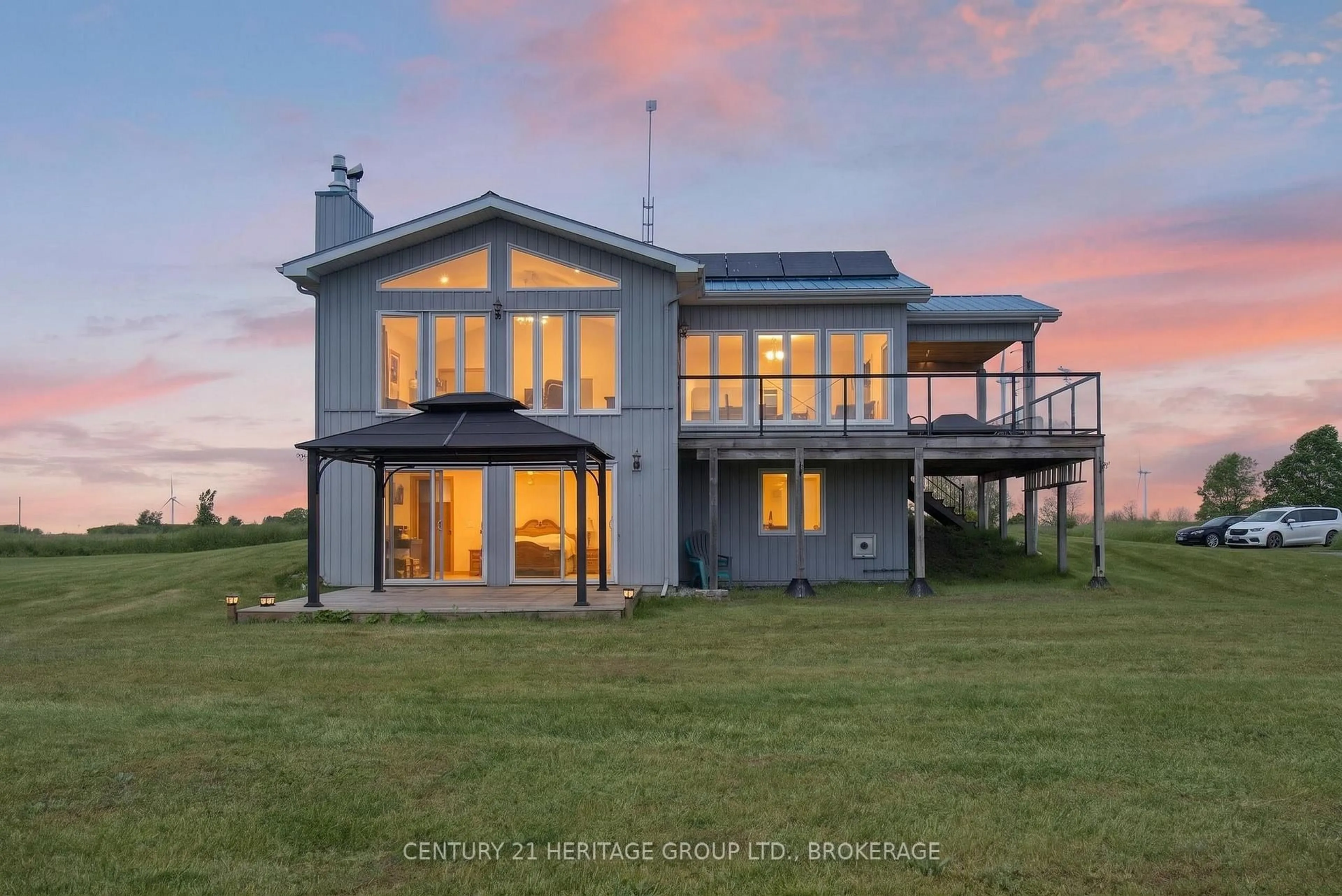 A pic from outside/outdoor area/front of a property/back of a property/a pic from drone, water/lake/river/ocean view for 648 Third Line Rd, Wolfe Island Ontario K0H 2Y0