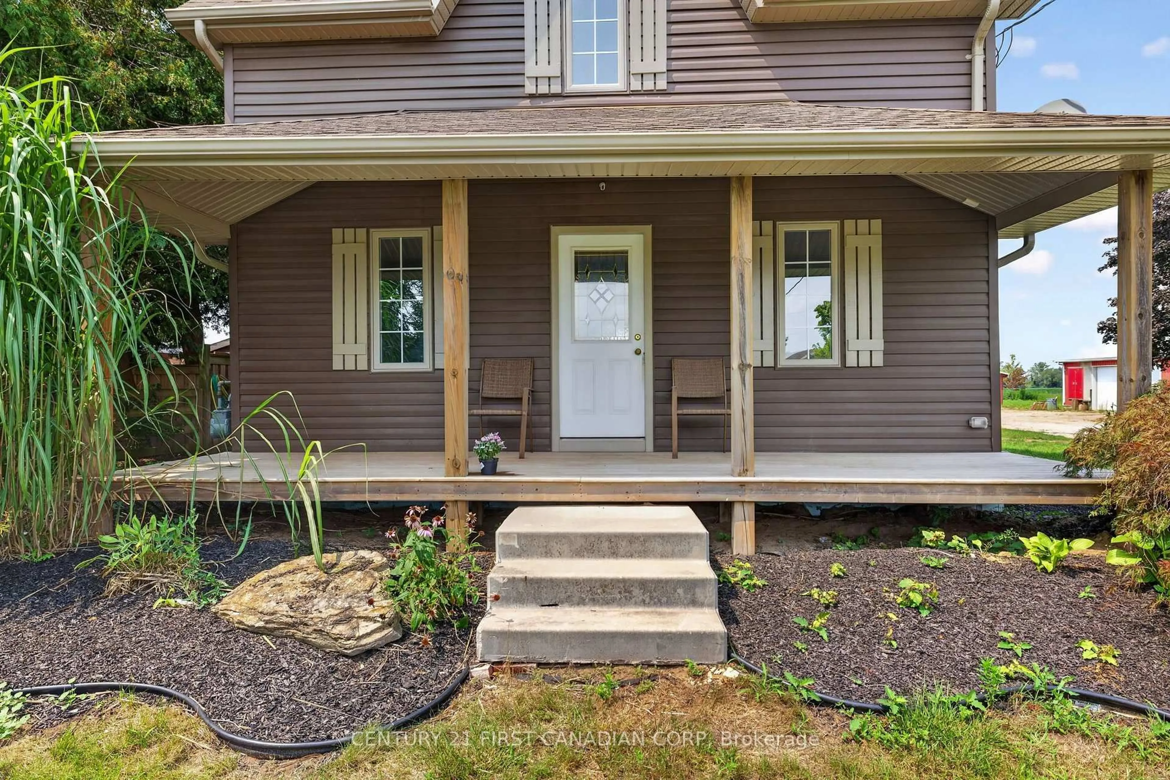 Home with vinyl exterior material, street for 6196 Falconbridge Dr, Southwest Middlesex Ontario N0L 1A0
