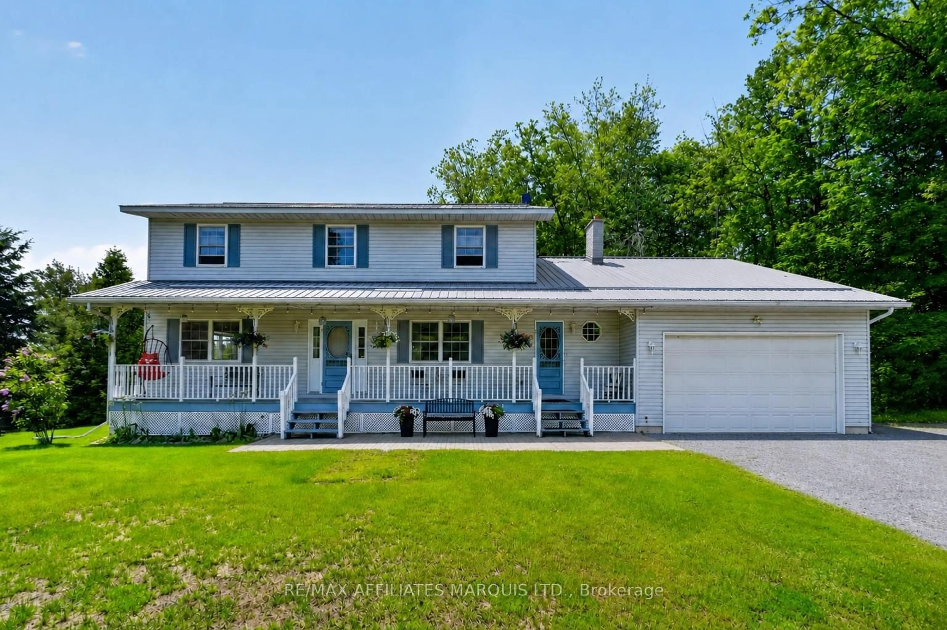 Home with vinyl exterior material, street for 4720 O'keefe Rd, South Stormont Ontario K0C 2A0