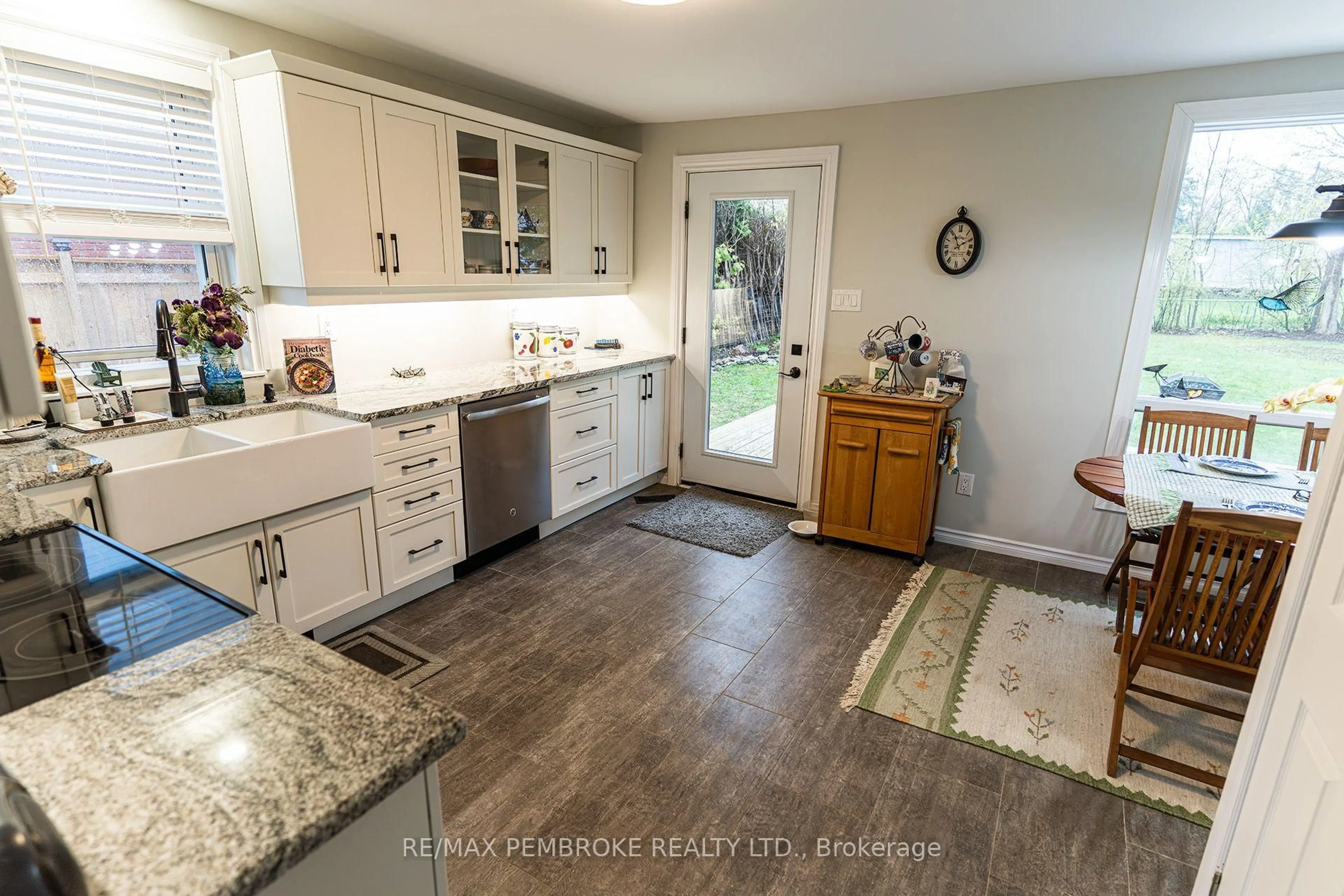 Open concept kitchen, ceramic/tile floor for 496 Wilbert St, Pembroke Ontario K8A 3G6