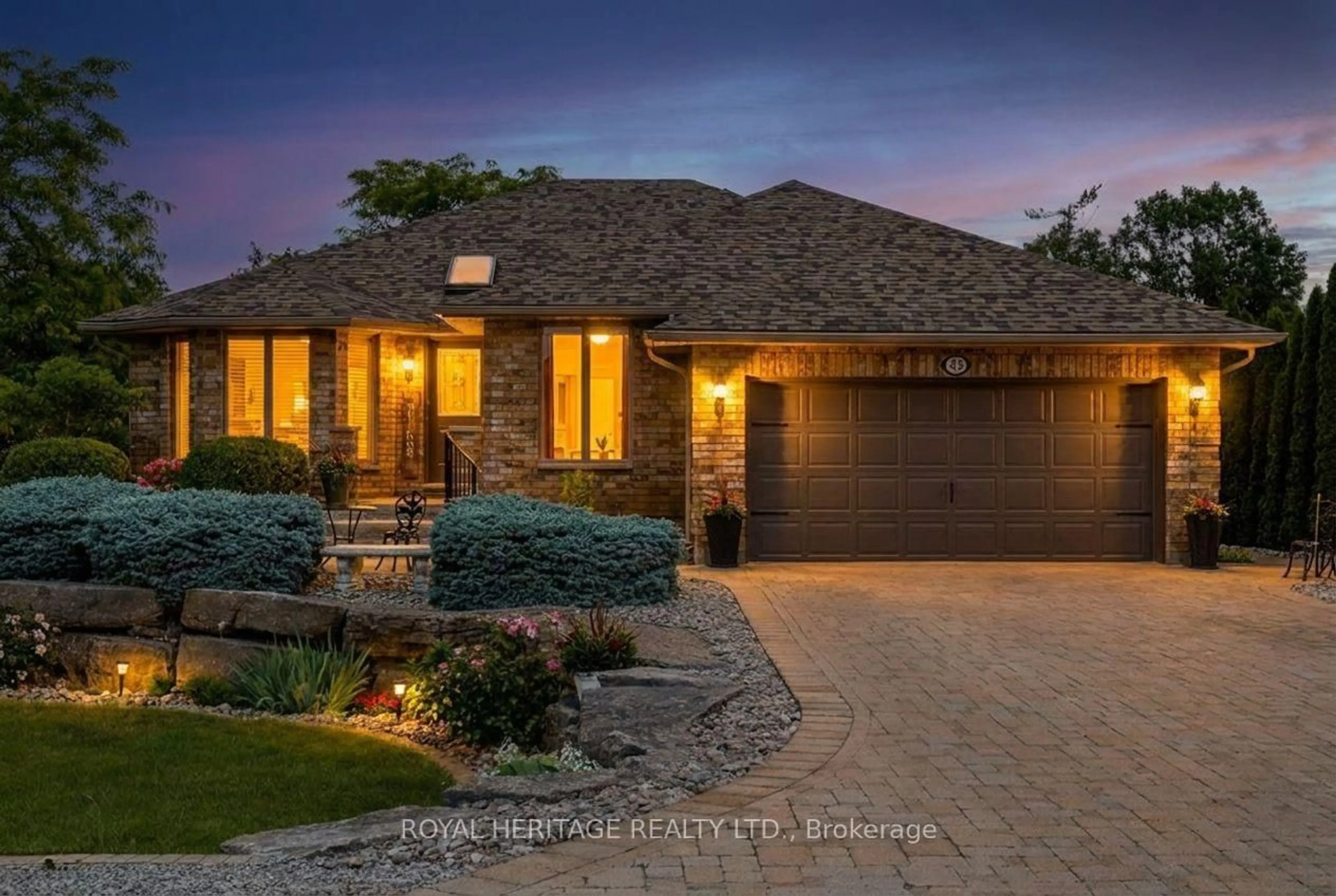 Home with brick exterior material, street for 43 Huntingwood Cres, Kawartha Lakes Ontario K0M 1A0