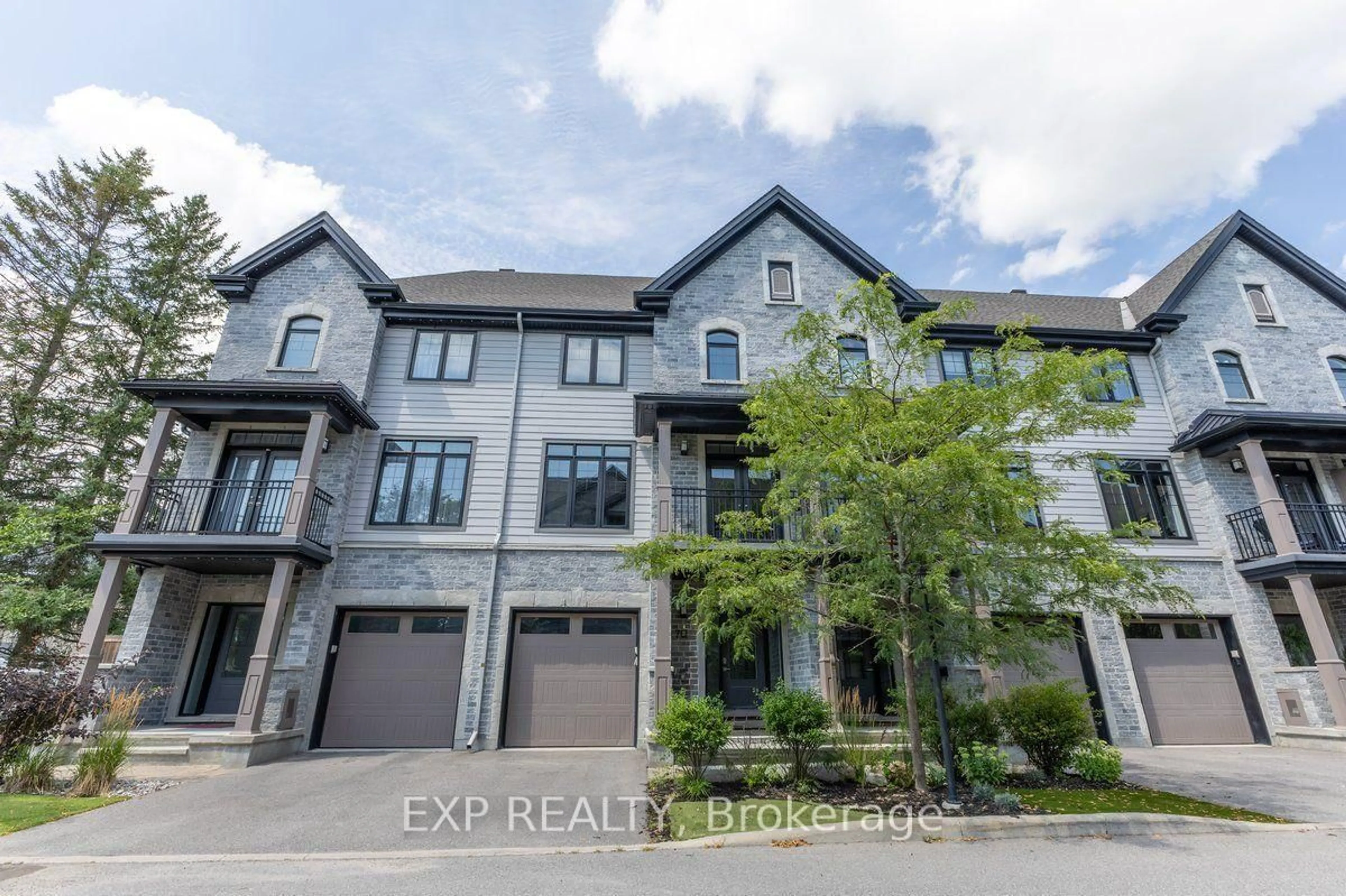 A pic from outside/outdoor area/front of a property/back of a property/a pic from drone, street for 703 Reverie Private, Stittsville Ontario K2S 1E3
