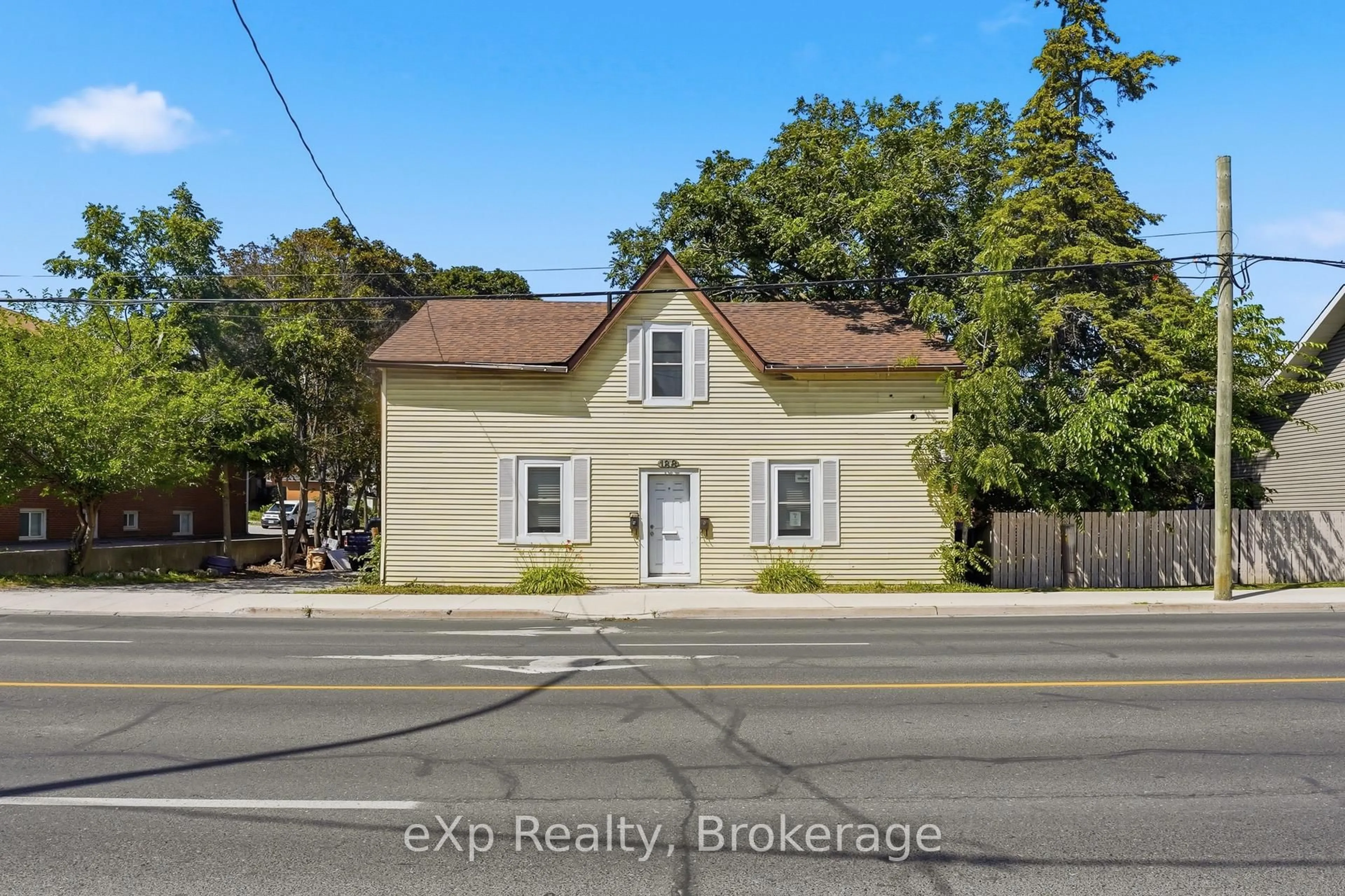 A pic from outside/outdoor area/front of a property/back of a property/a pic from drone, street for 188 Dundas St, Quinte West Ontario K8V 3R2