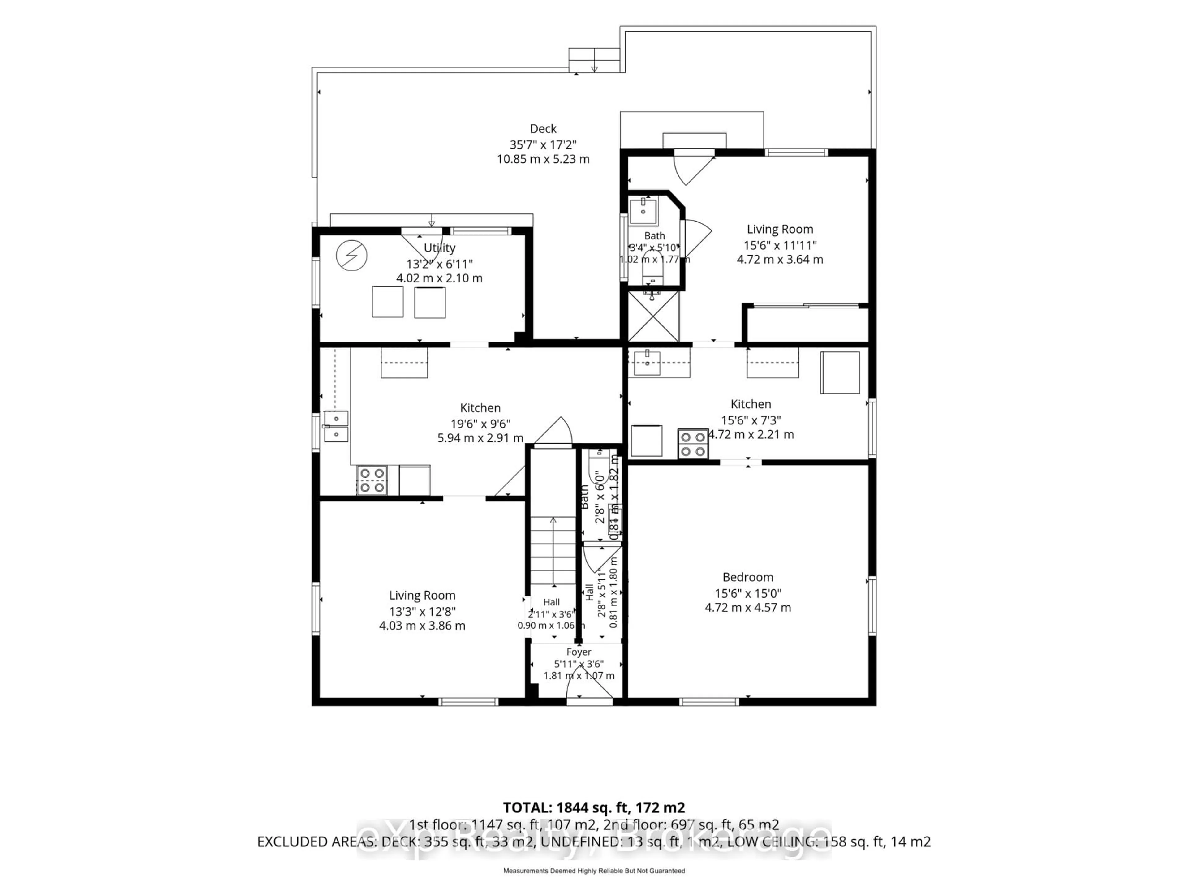 Floor plan for 188 Dundas St, Quinte West Ontario K8V 3R2