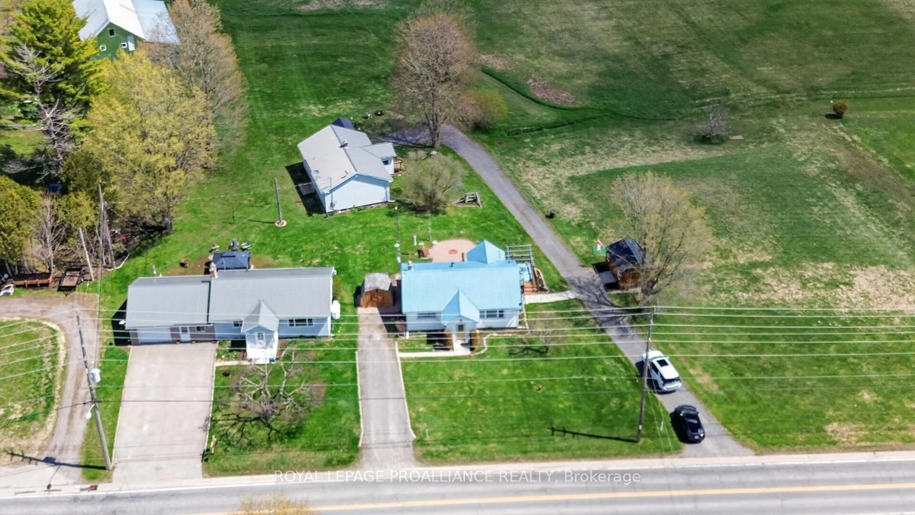 A pic from outside/outdoor area/front of a property/back of a property/a pic from drone, street for 4751-4759-4765 County Road 15 Rd, Augusta Ontario K0G 1R0