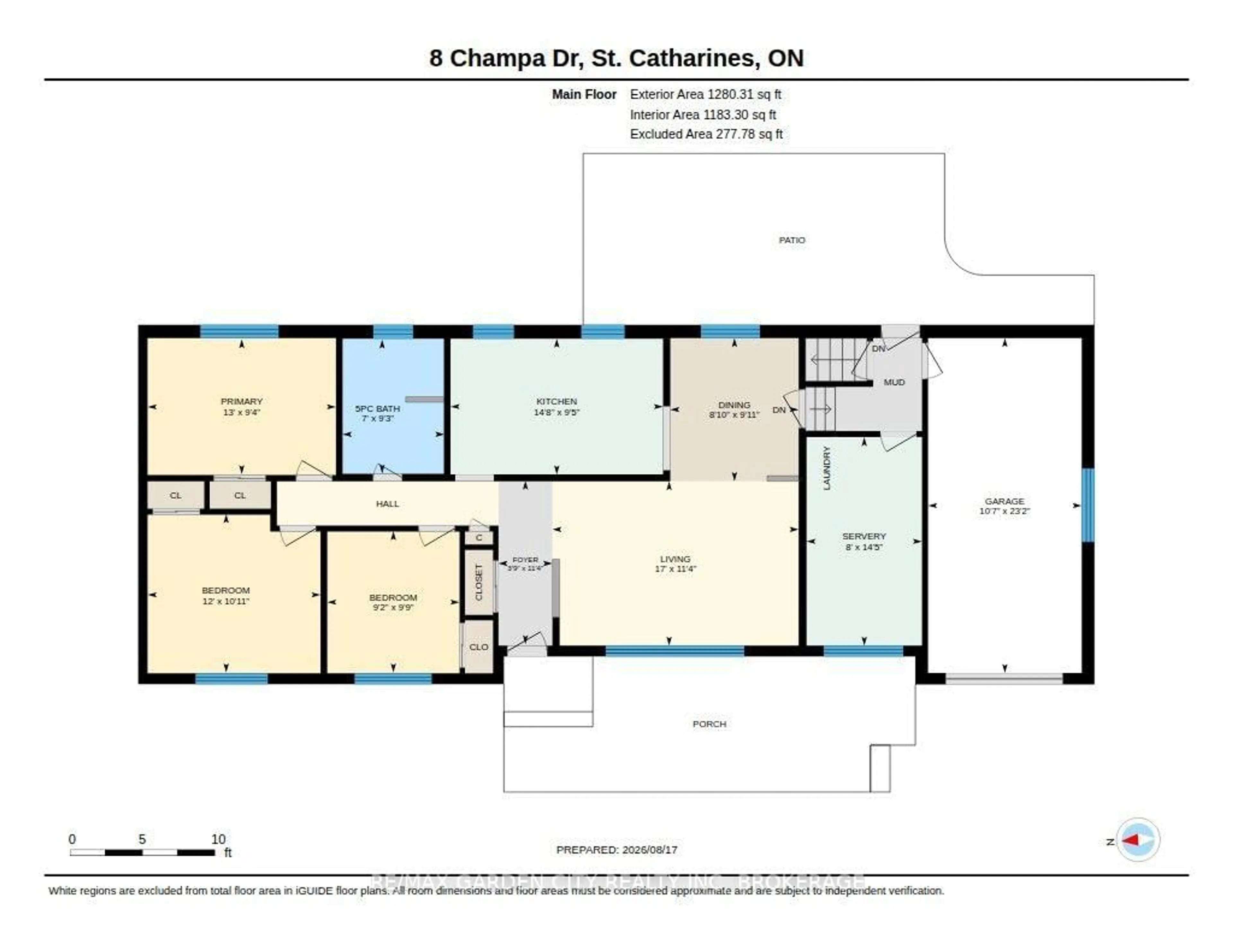 Floor plan for 8 Champa Dr, St. Catharines Ontario L2M 3K2