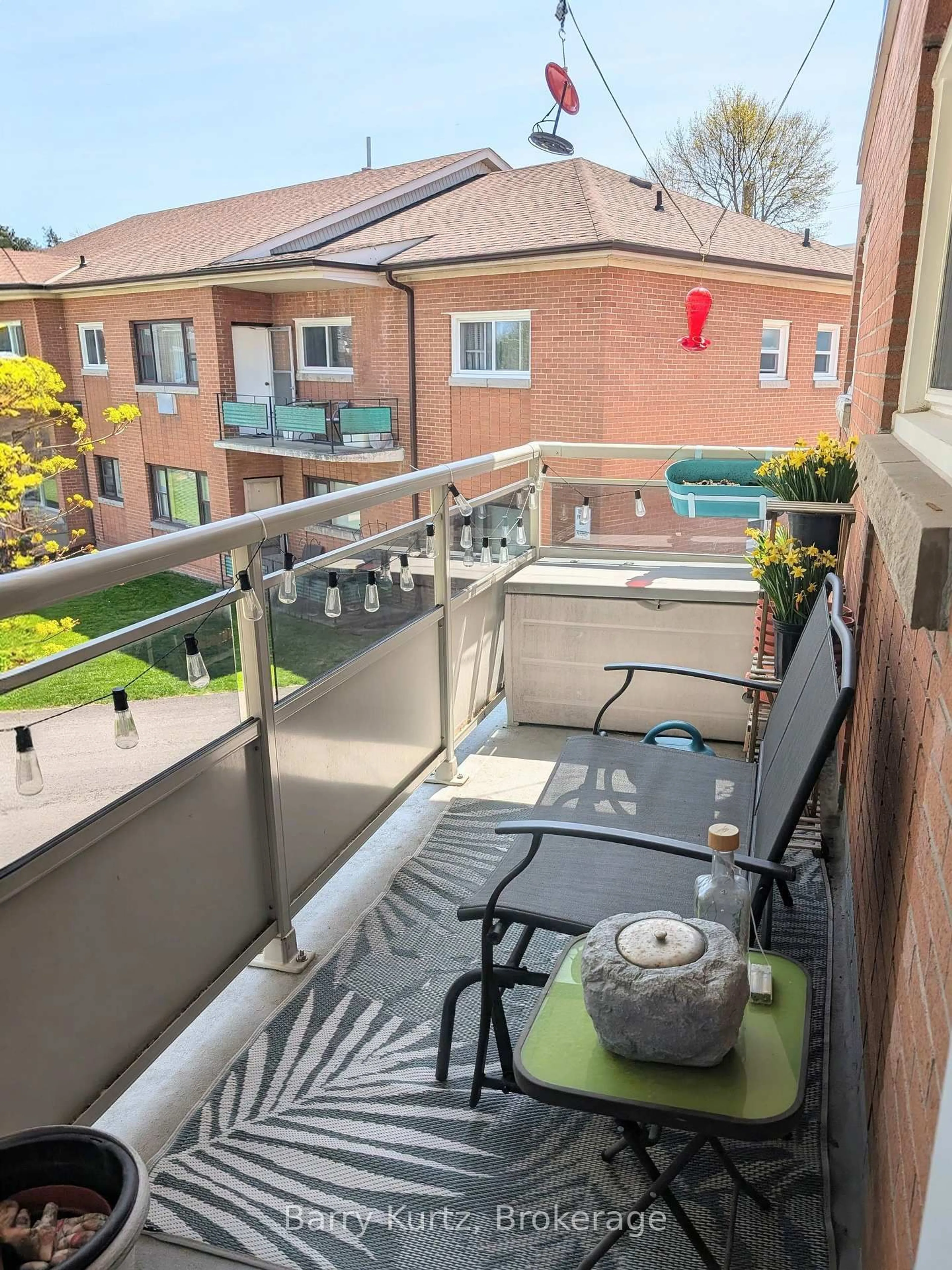 Balcony in the apartment, city buildings view from balcony for 1 Sunnylea Cres #5, Guelph Ontario N1E 1W1
