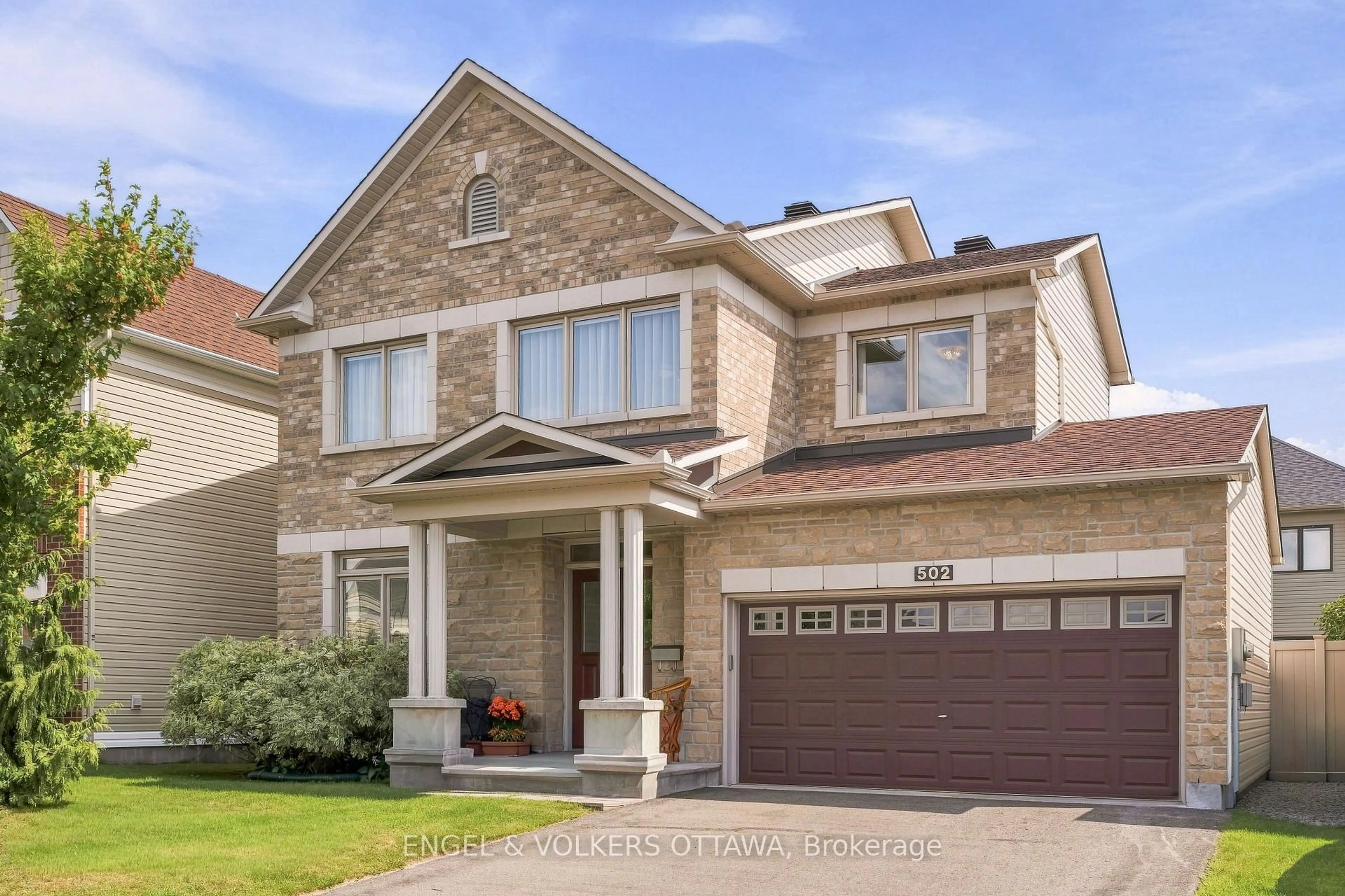 Home with brick exterior material, street for 502 Caracole Way, Ottawa Ontario K4A 0W3