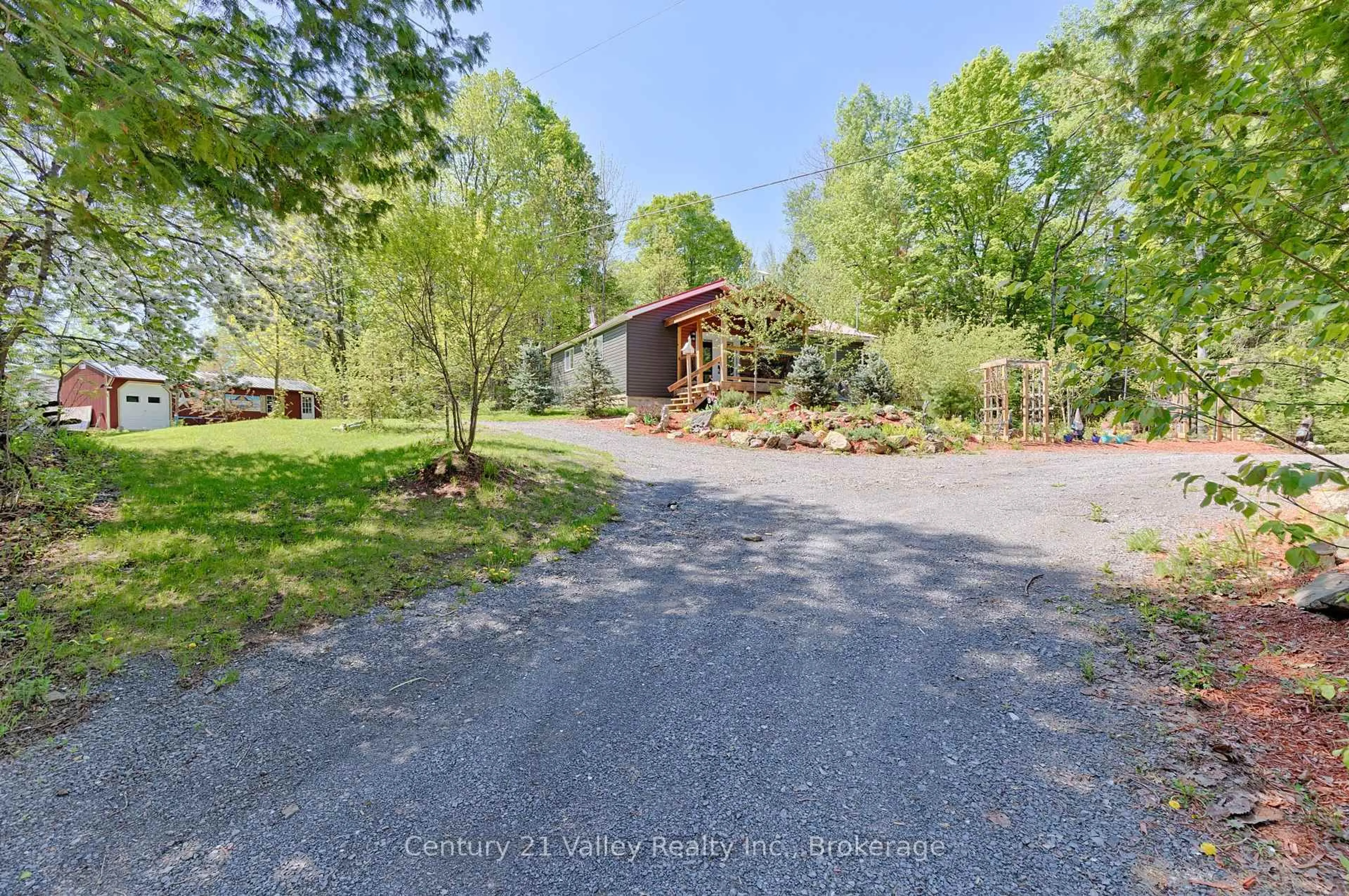 A pic from outside/outdoor area/front of a property/back of a property/a pic from drone, water/lake/river/ocean view for 593 Inglis Rd, Renfrew Ontario K7V 3Z9