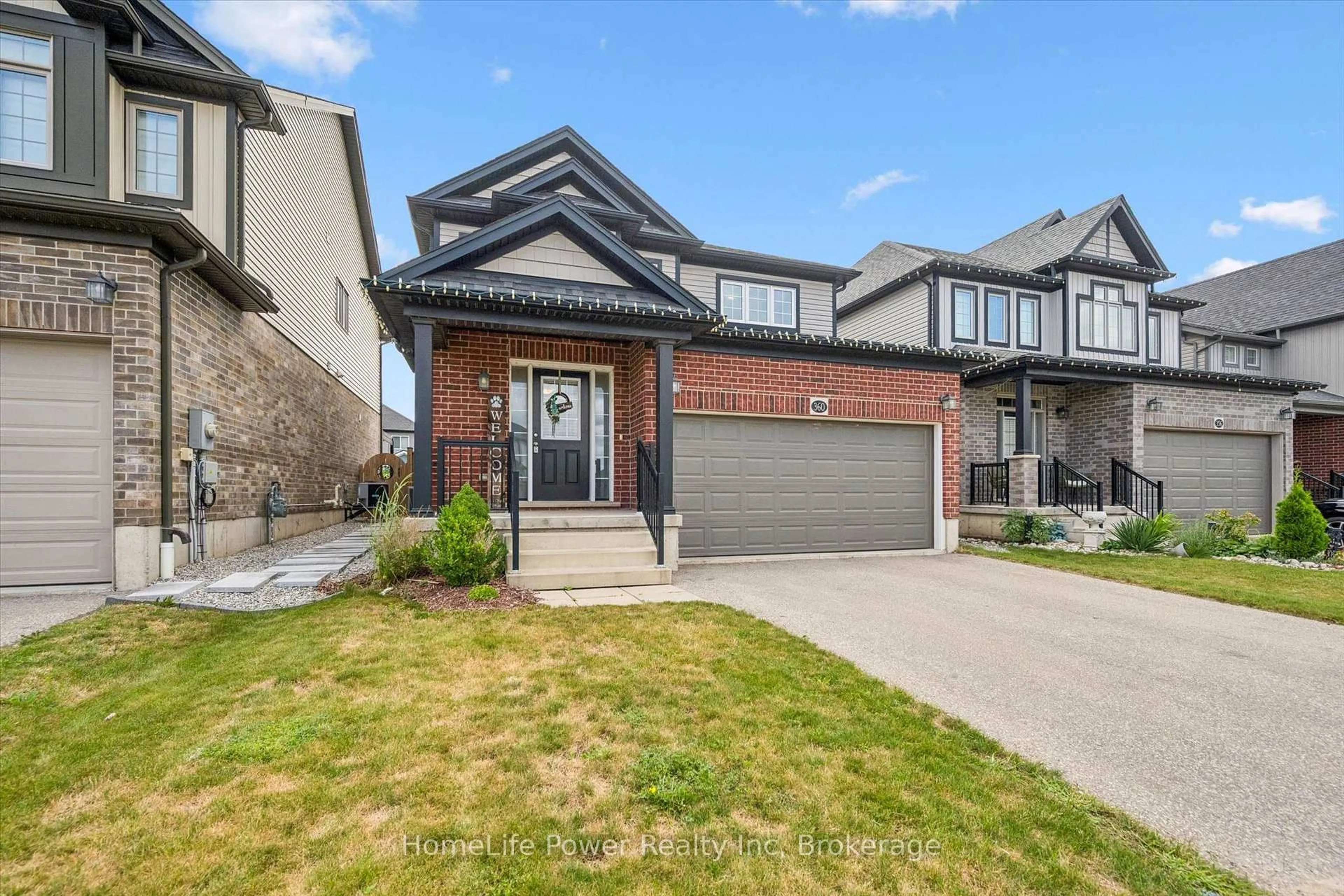 Home with brick exterior material, street for 360 Freure Dr, Cambridge Ontario N1S 0B5
