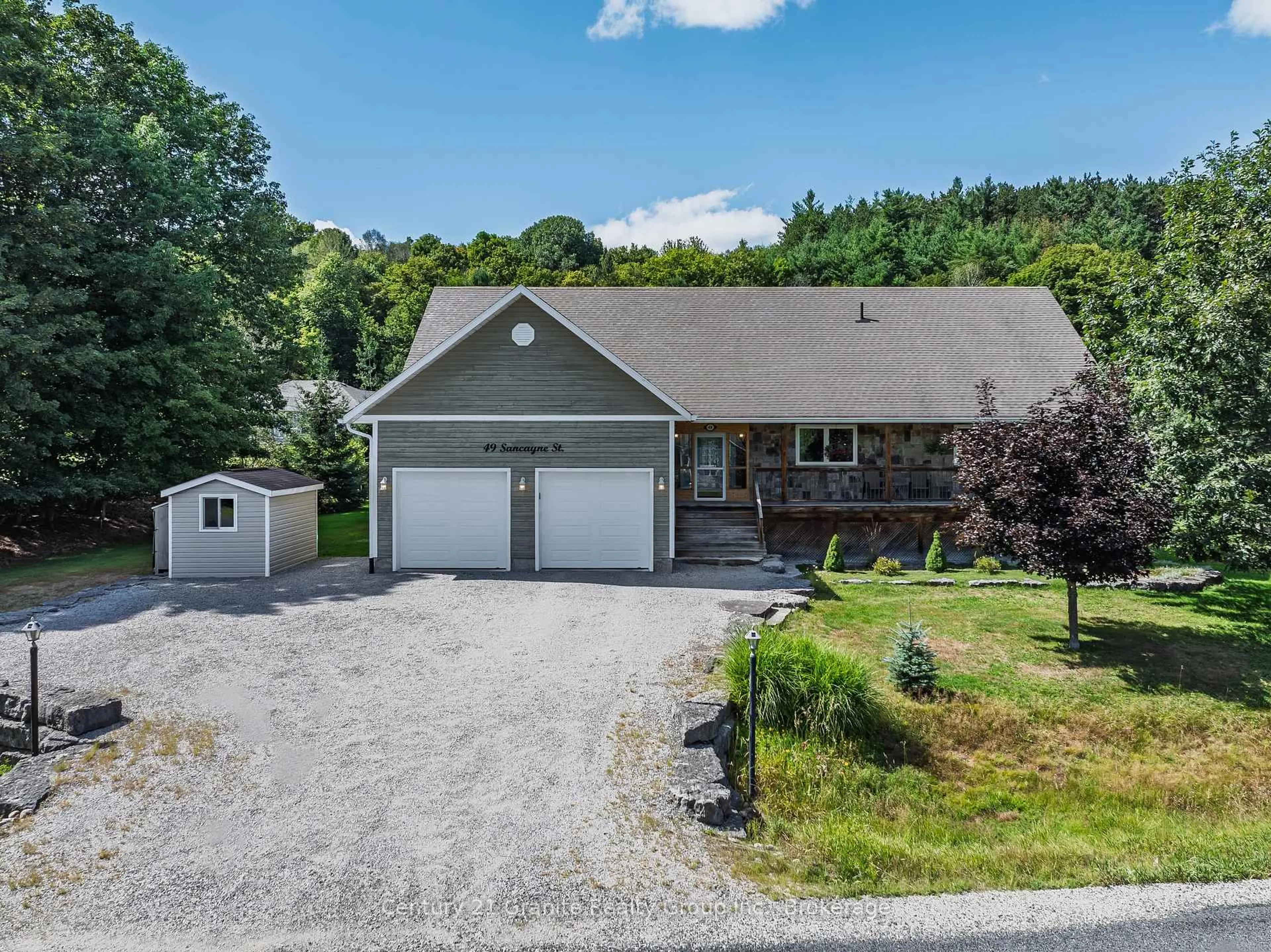 A pic from outside/outdoor area/front of a property/back of a property/a pic from drone, unknown for 49 Sancayne St, Dysart et al Ontario K0M 1S0