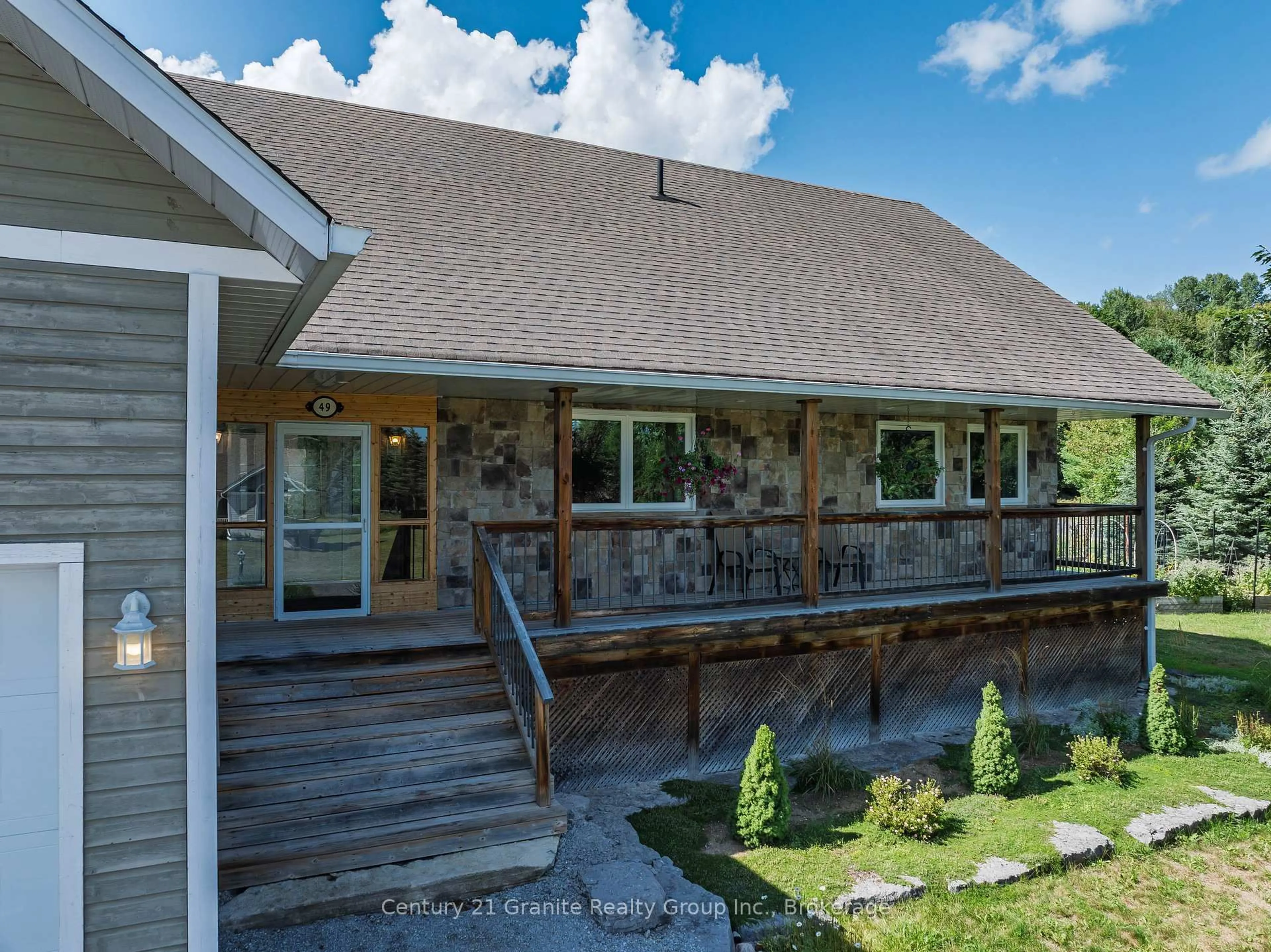 Patio, mountain view for 49 Sancayne St, Dysart et al Ontario K0M 1S0