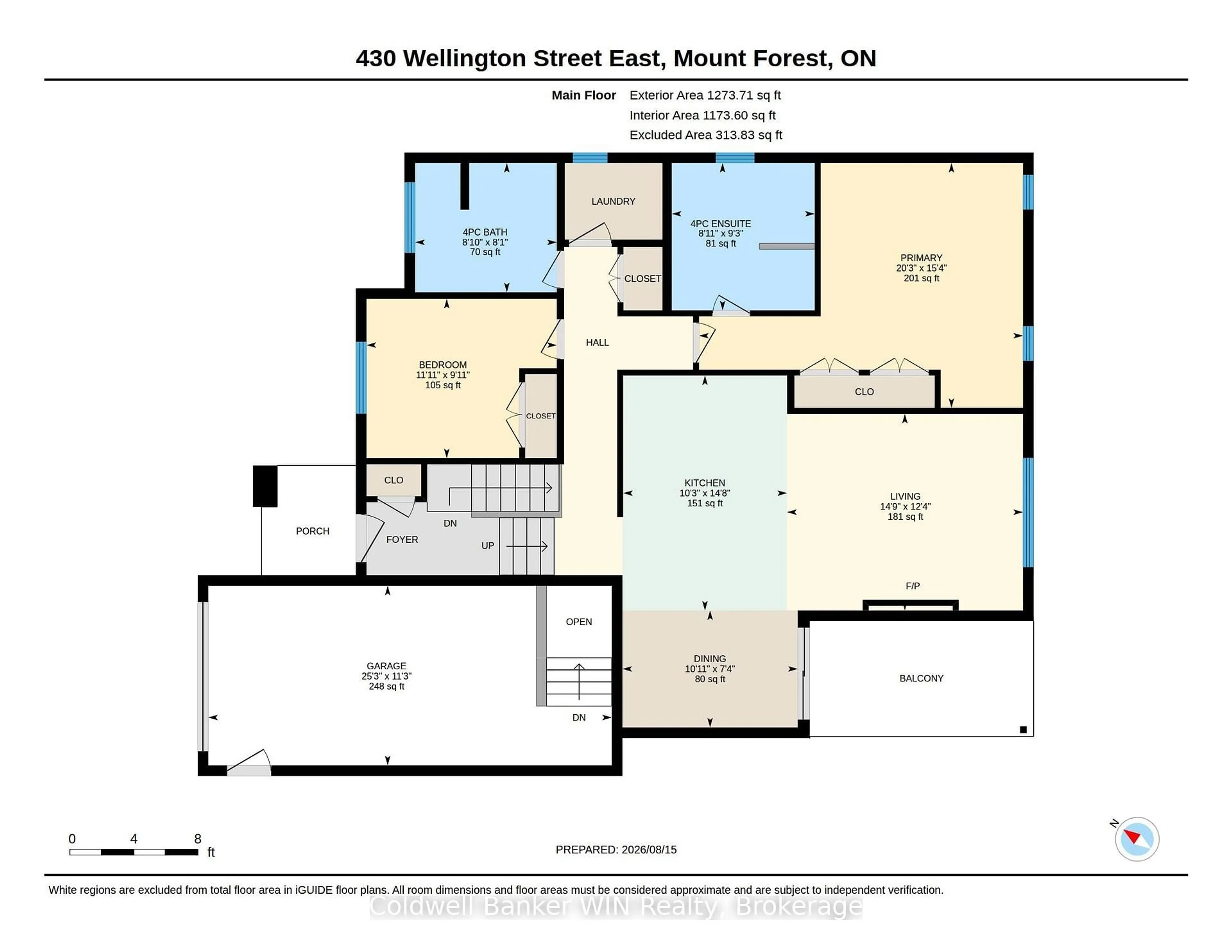 Floor plan for 430 Wellington St, Wellington North Ontario N0G 2L4