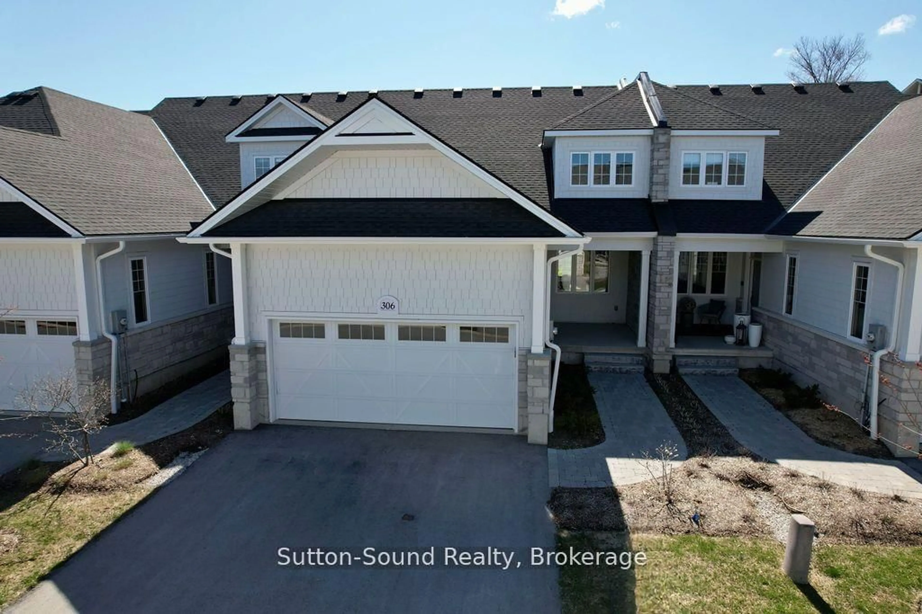 A pic from outside/outdoor area/front of a property/back of a property/a pic from drone, street for 306 Sandpiper Lane #25, Georgian Bluffs Ontario N0H 1S0