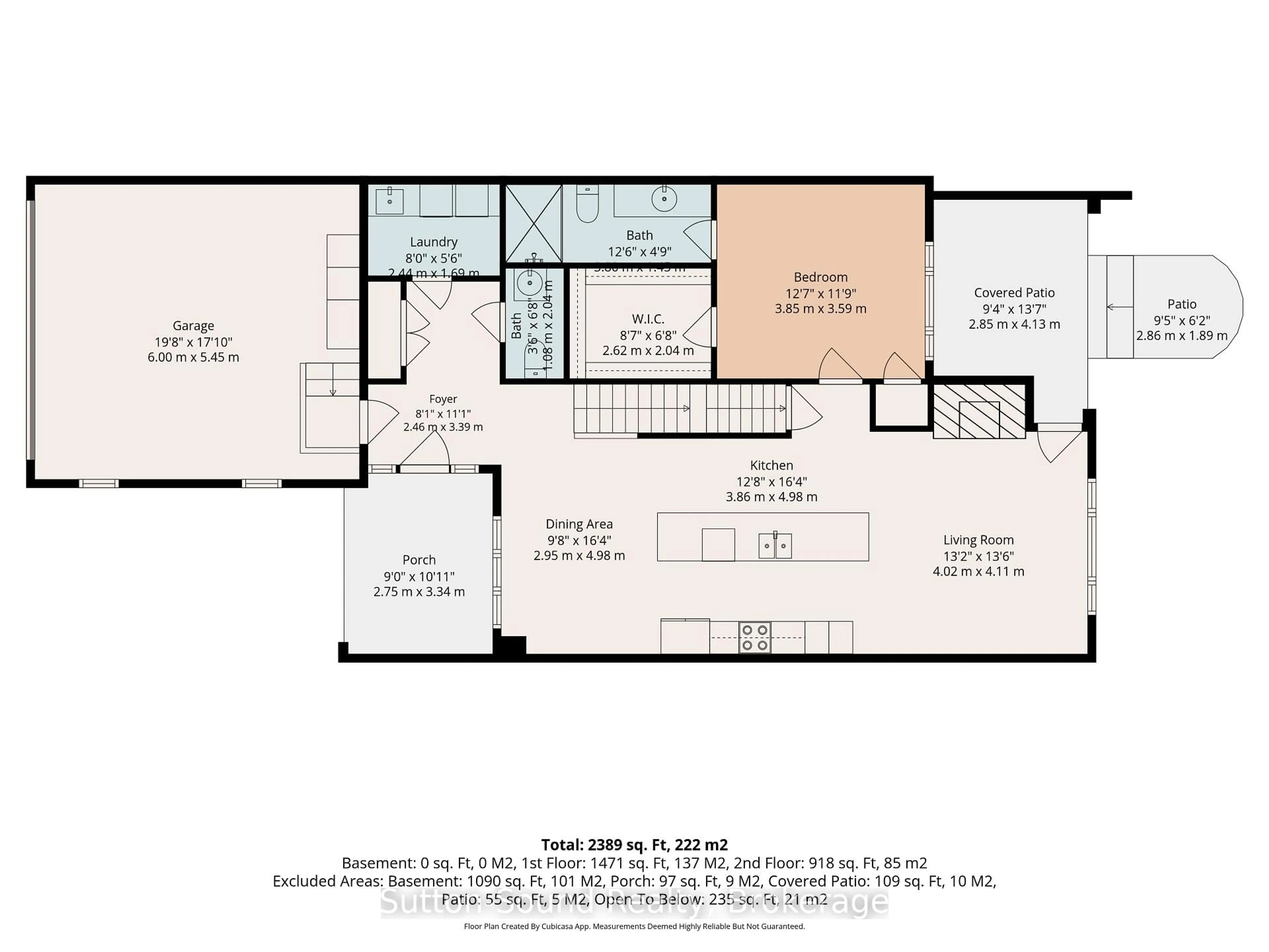 Floor plan for 306 Sandpiper Lane #25, Georgian Bluffs Ontario N0H 1S0
