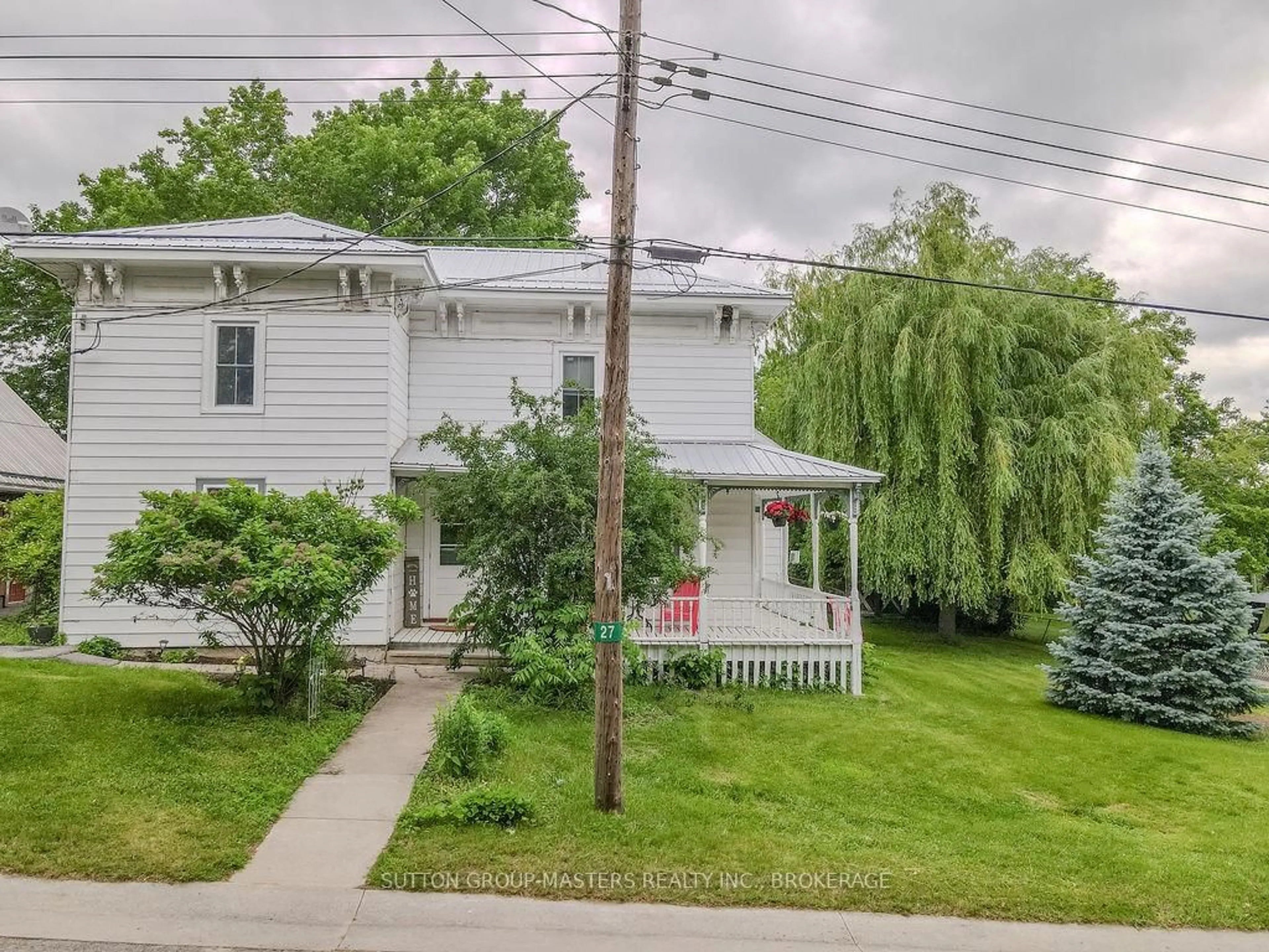 A pic from outside/outdoor area/front of a property/back of a property/a pic from drone, street for 27 West St, Kaladar Ontario K0K 1Z0