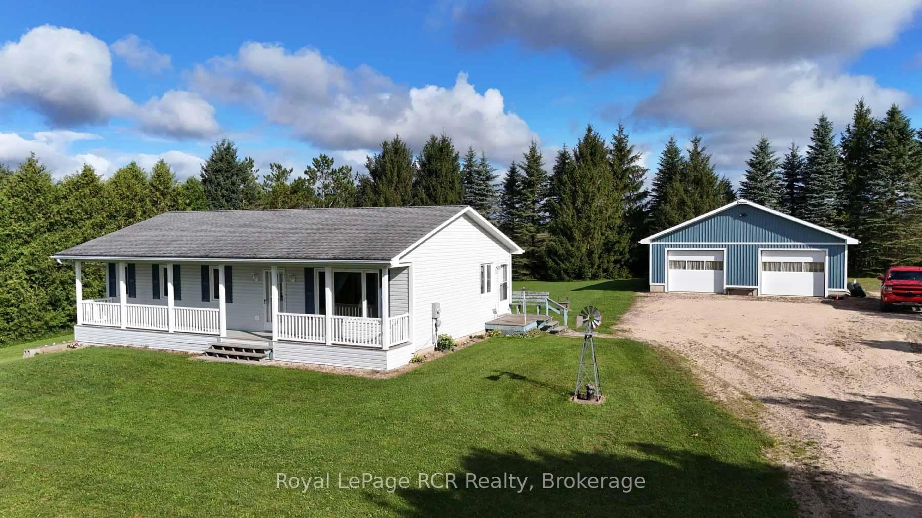 A pic from outside/outdoor area/front of a property/back of a property/a pic from drone, water/lake/river/ocean view for 145379 SOUTHGATE ROAD 14 Rd, Southgate Ontario N0C 1B0