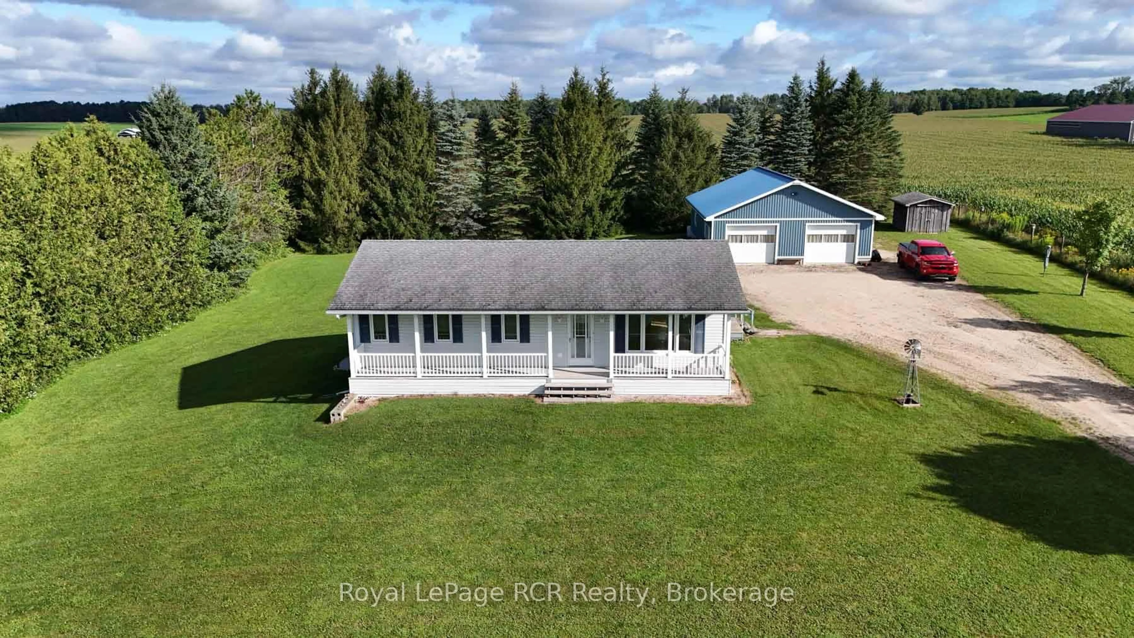 A pic from outside/outdoor area/front of a property/back of a property/a pic from drone, unknown for 145379 SOUTHGATE ROAD 14 Rd, Southgate Ontario N0C 1B0