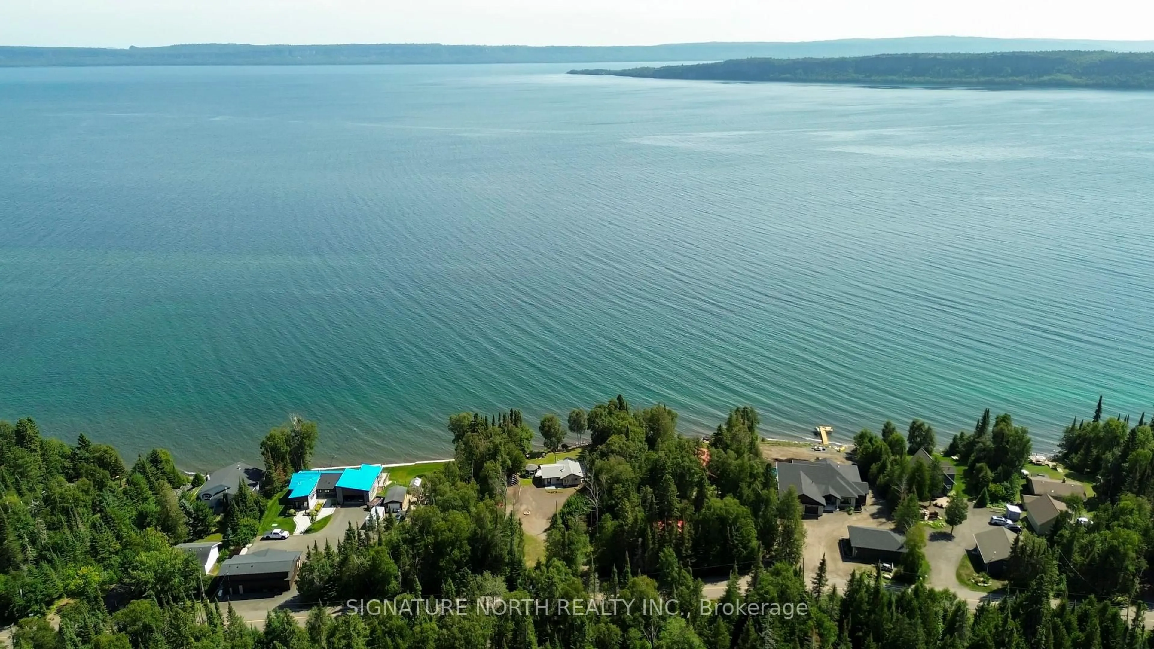 A pic from outside/outdoor area/front of a property/back of a property/a pic from drone, water/lake/river/ocean view for 2427 Scott Dr, Shuniah Ontario P7A 0Y7