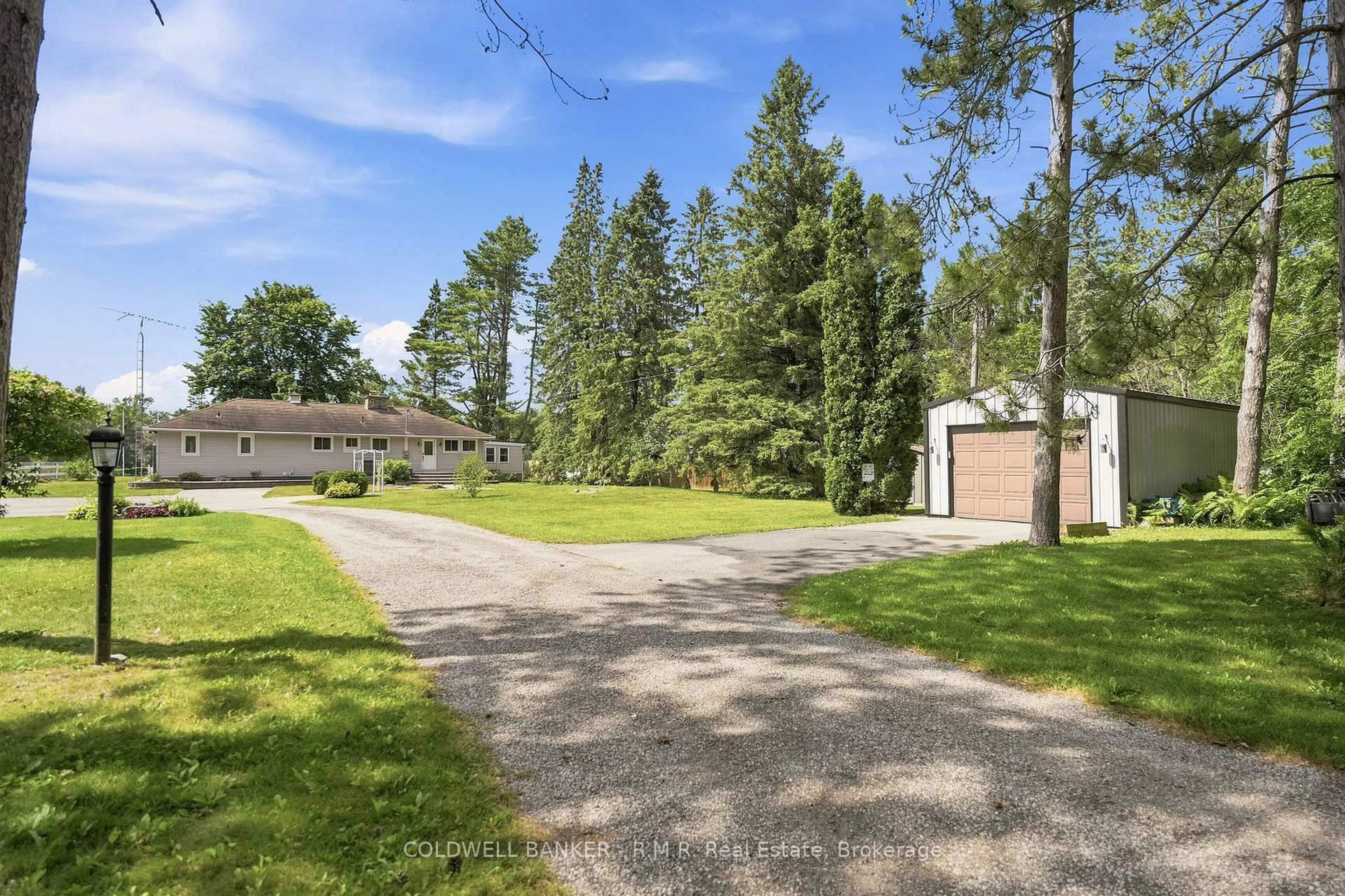 A pic from outside/outdoor area/front of a property/back of a property/a pic from drone, unknown for 33 Portage Rd, Kawartha Lakes Ontario K0M 2T0