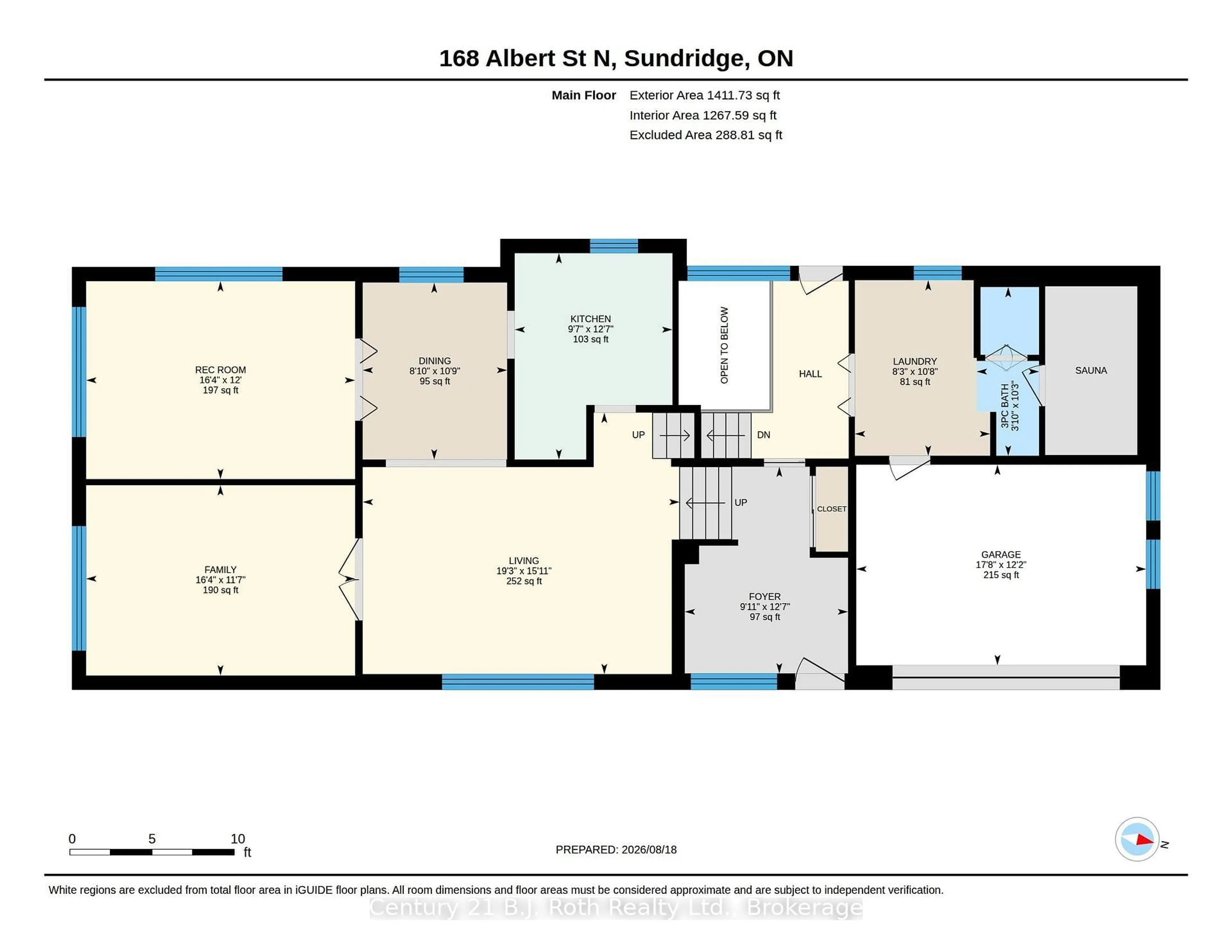 Floor plan for 168 Albert St, Strong Ontario P0A 1Z0