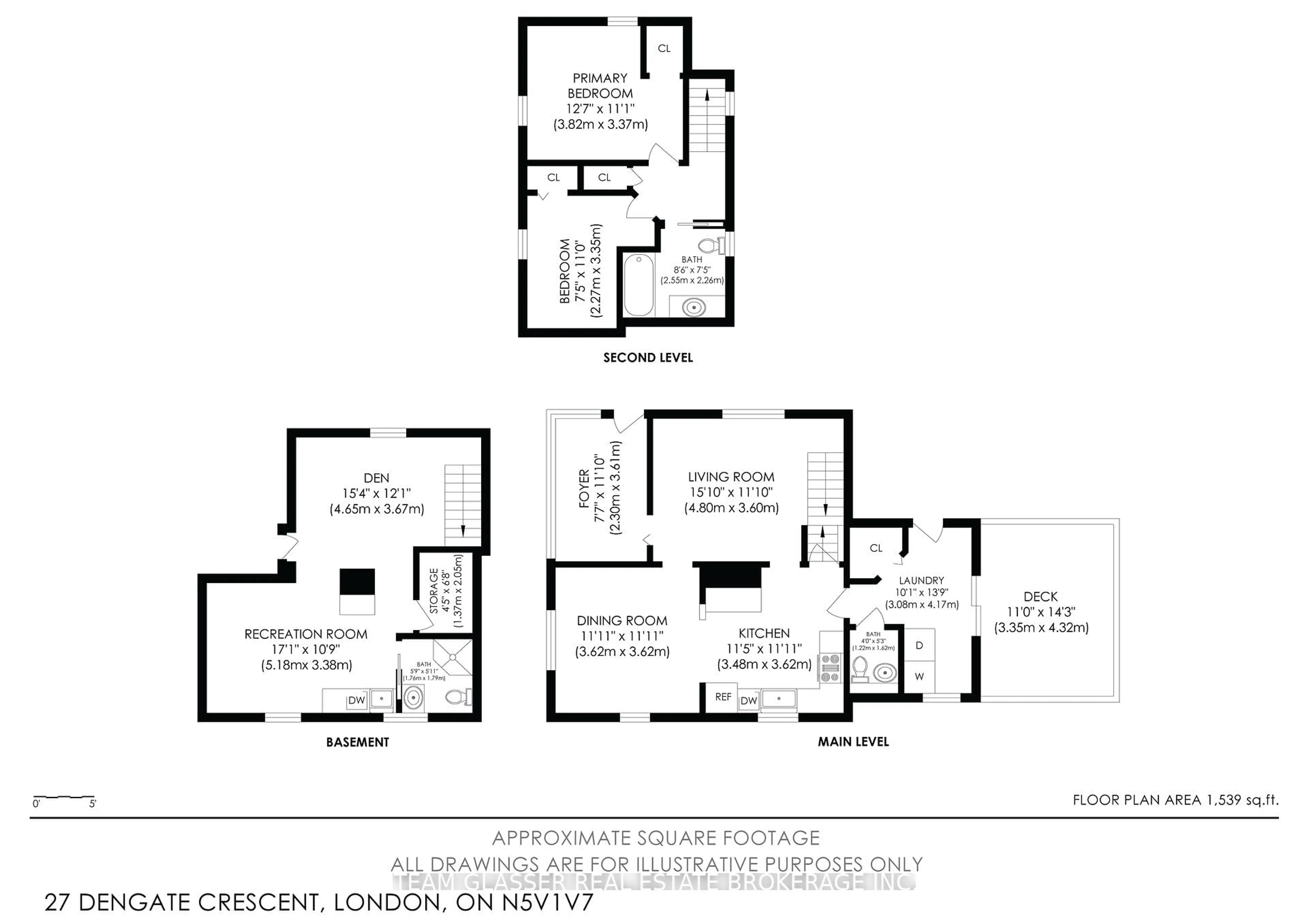 Floor plan for 27 DENGATE Cres, London East Ontario N5V 1V7