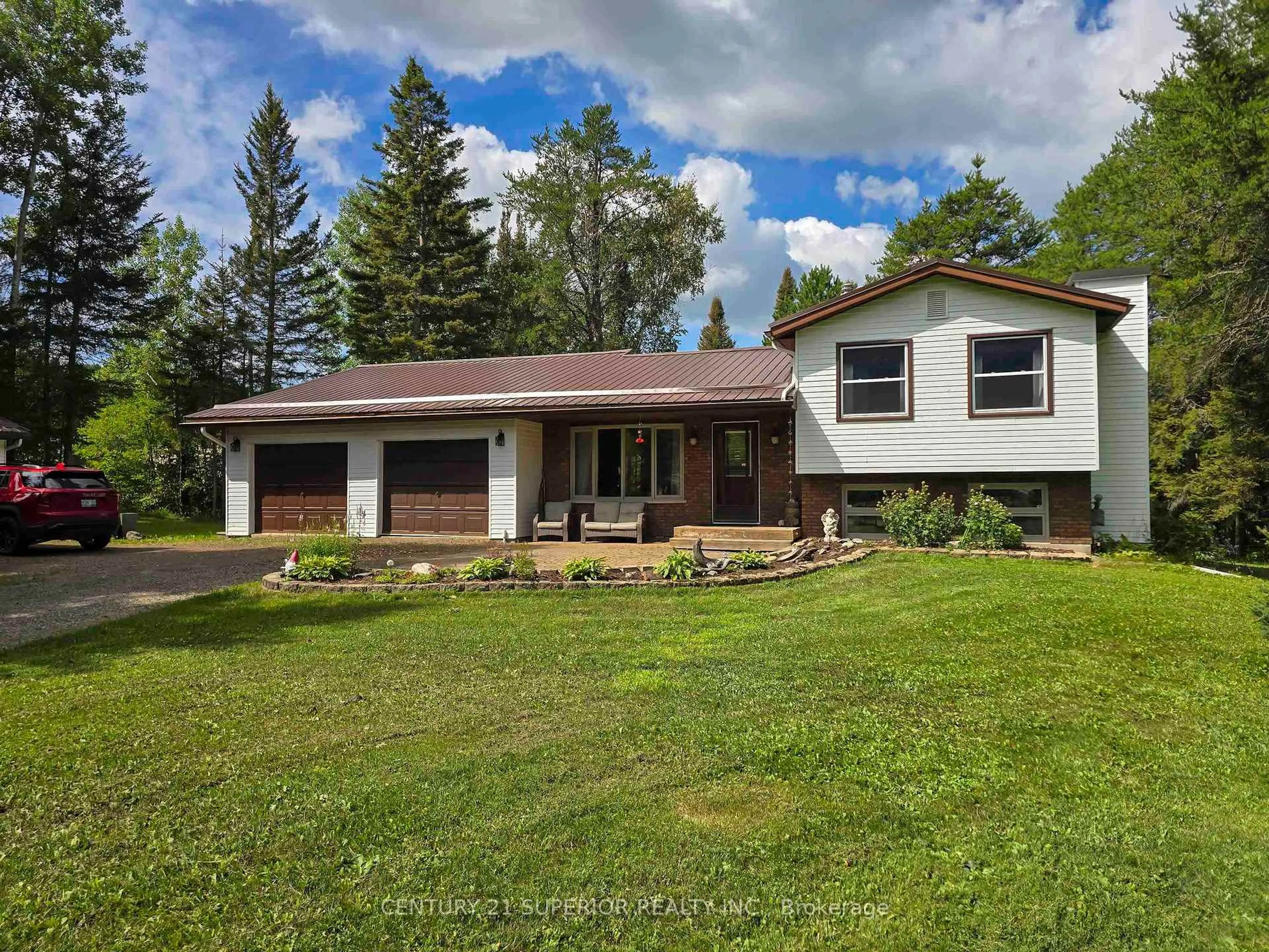 Home with vinyl exterior material, street for 4239 Coppin Road, Thunder Bay Ontario P7J 1A6