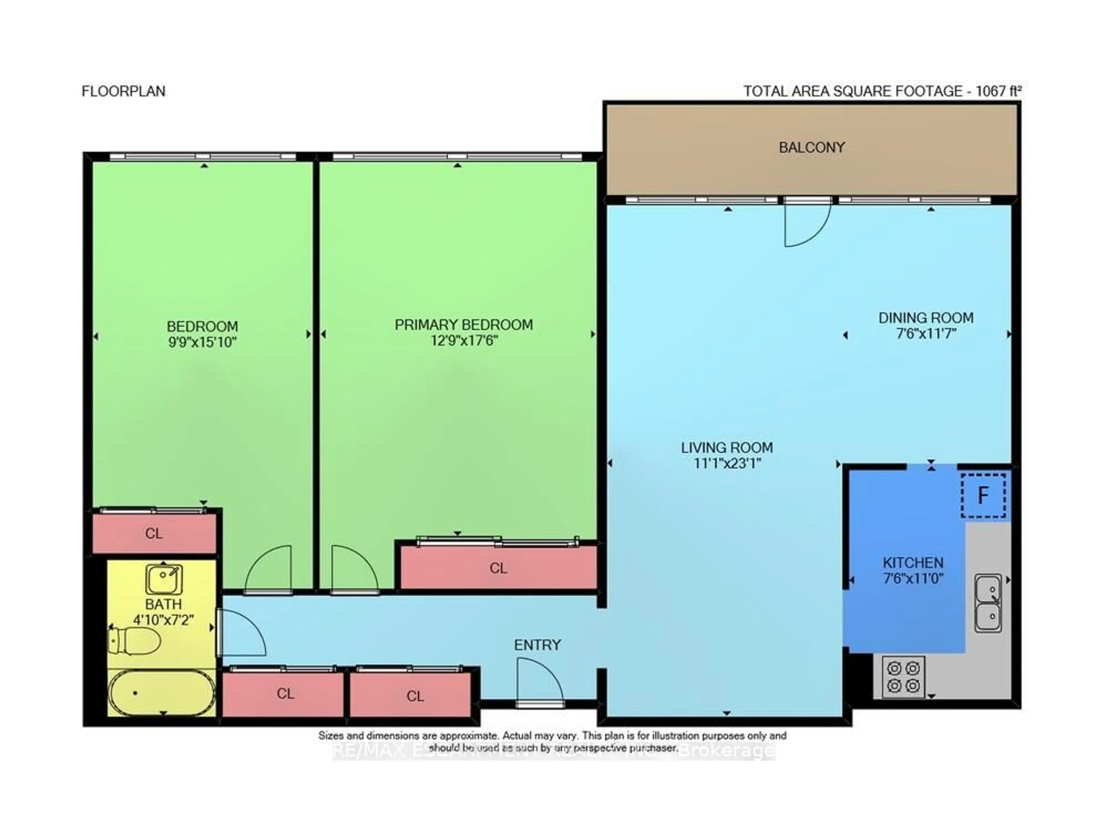 Floor plan for 215 Glenridge Ave #1201, St. Catharines Ontario L2T 3J7