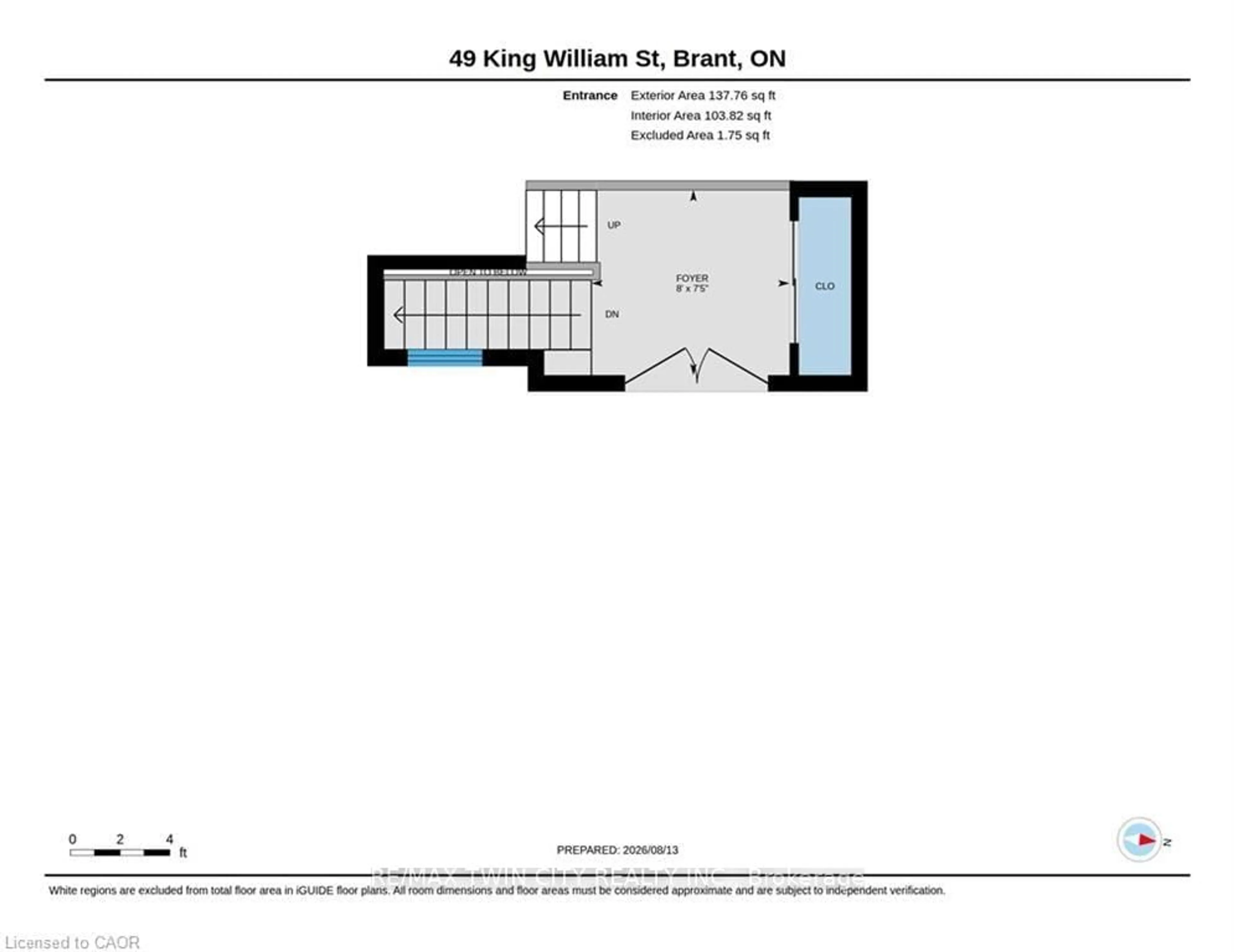 Floor plan for 49 KING WILLIAM St, Brant Ontario N0E 1N0
