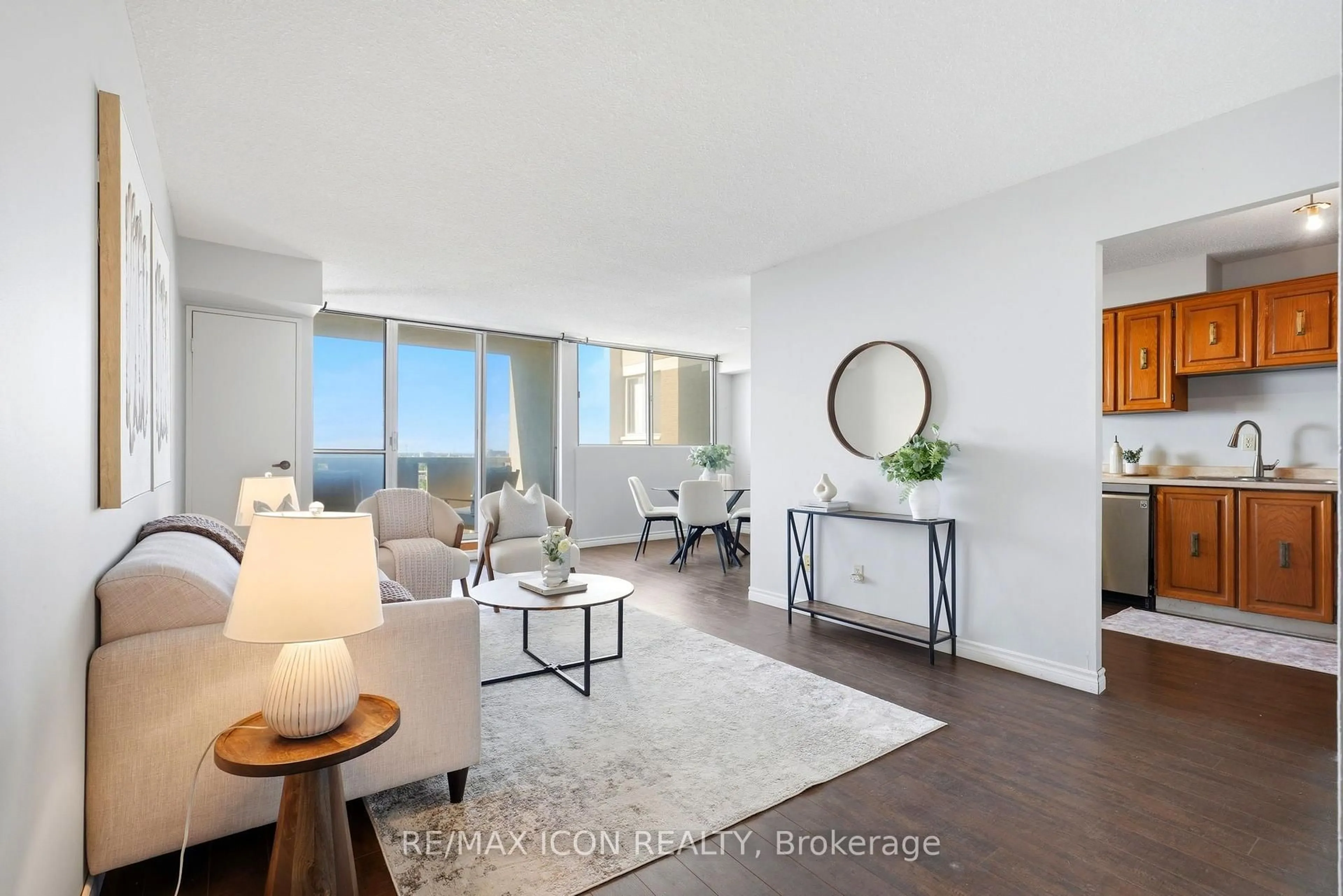 Living room with furniture, unknown for 375 King St #708, Waterloo Ontario N2J 4L6