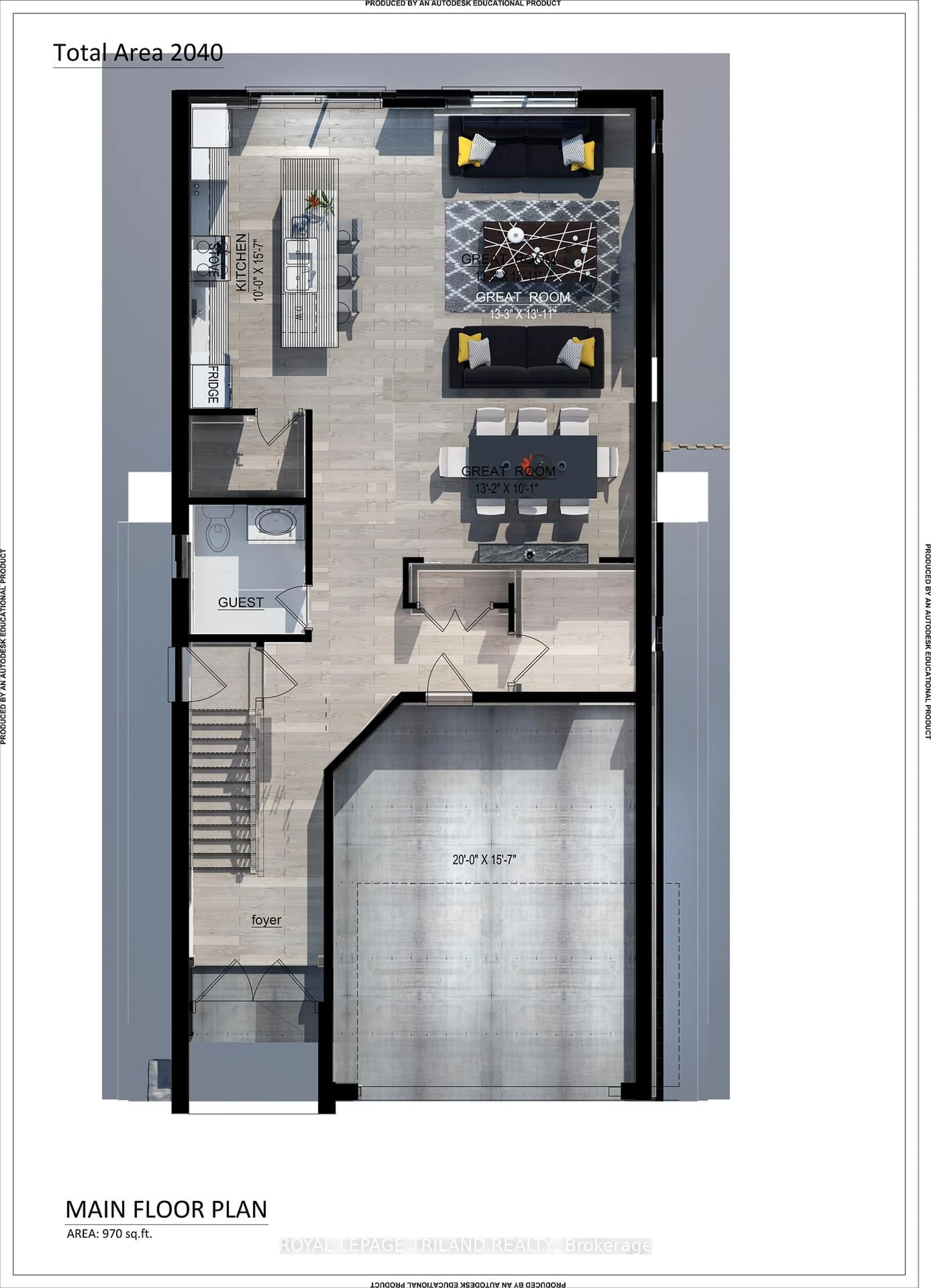 Floor plan for 6323 Royal Magnolia Ave, London South Ontario N6P 0K2