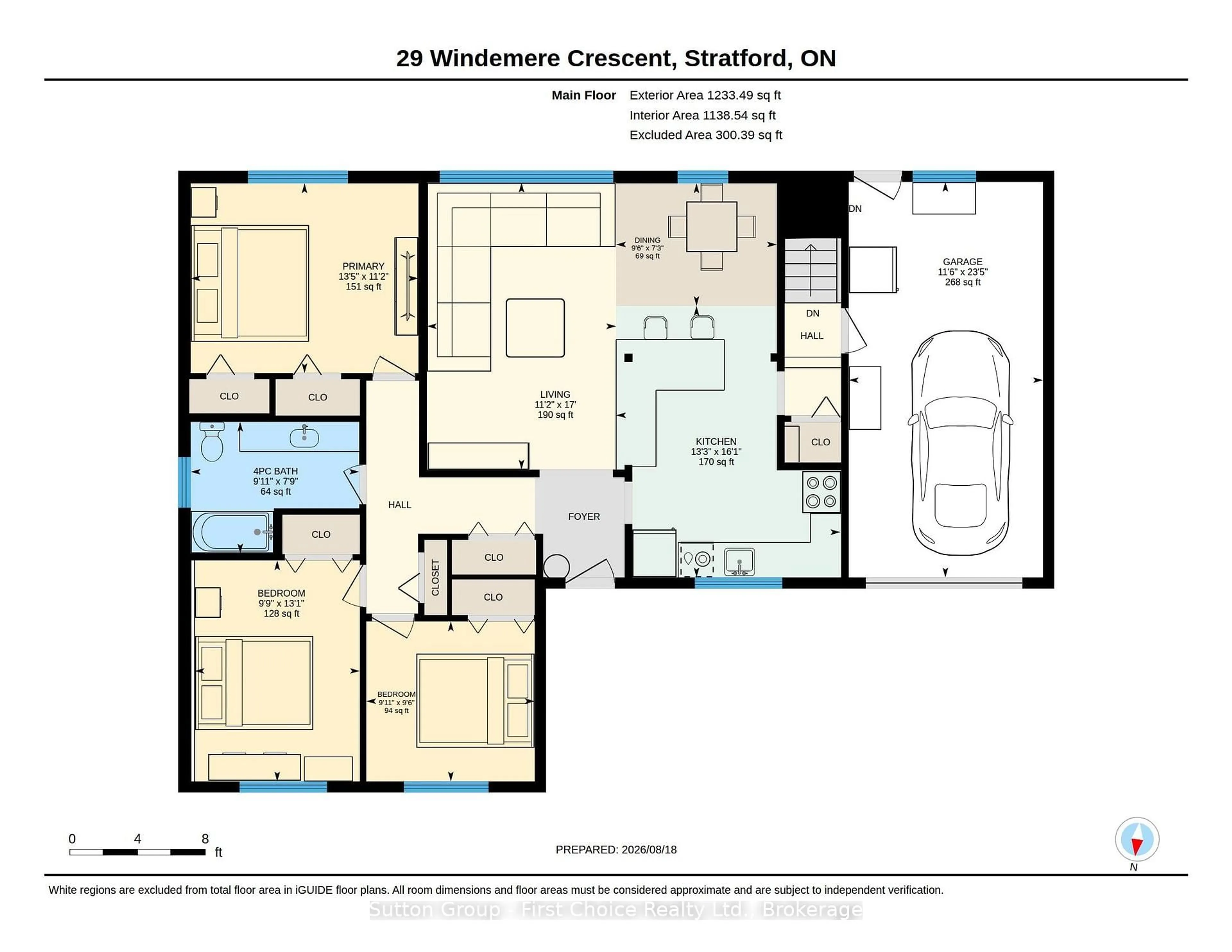 Floor plan for 29 Windemere Cres, Stratford Ontario N5A 6A8