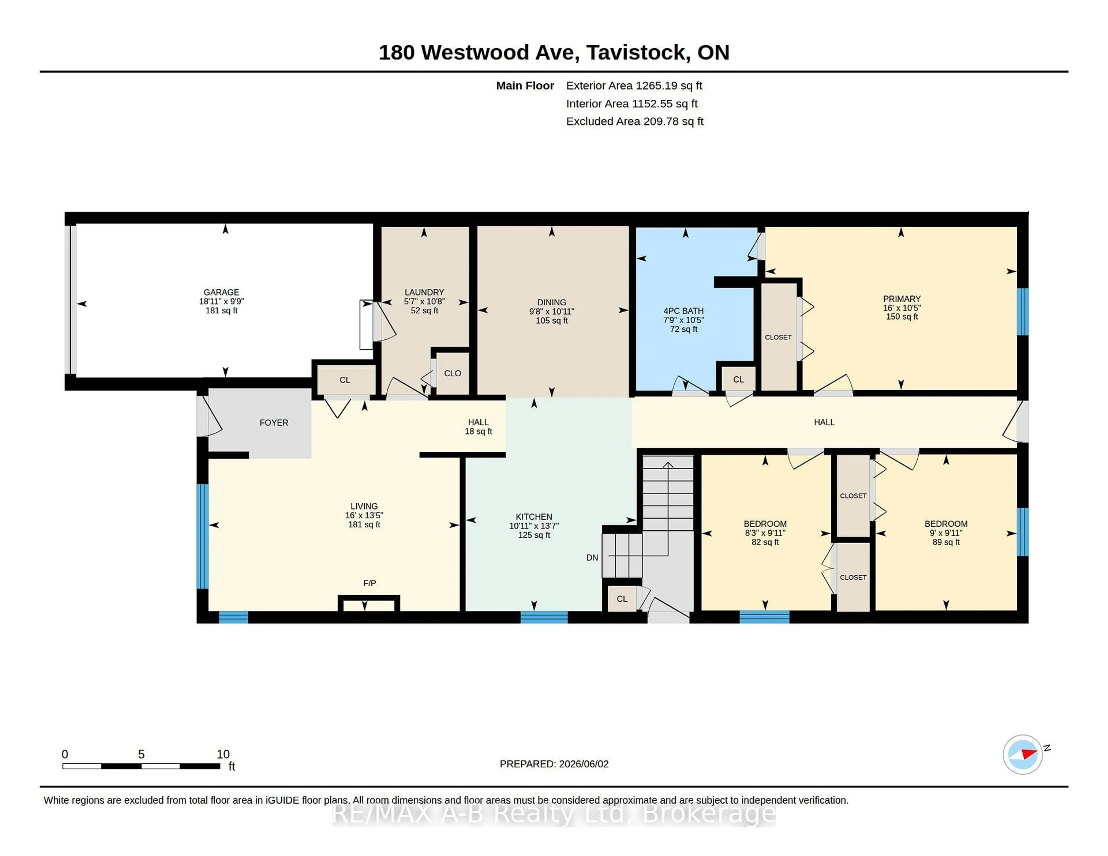Floor plan for 180 Westwood Ave, East Zorra-Tavistock Ontario N0B 2R0