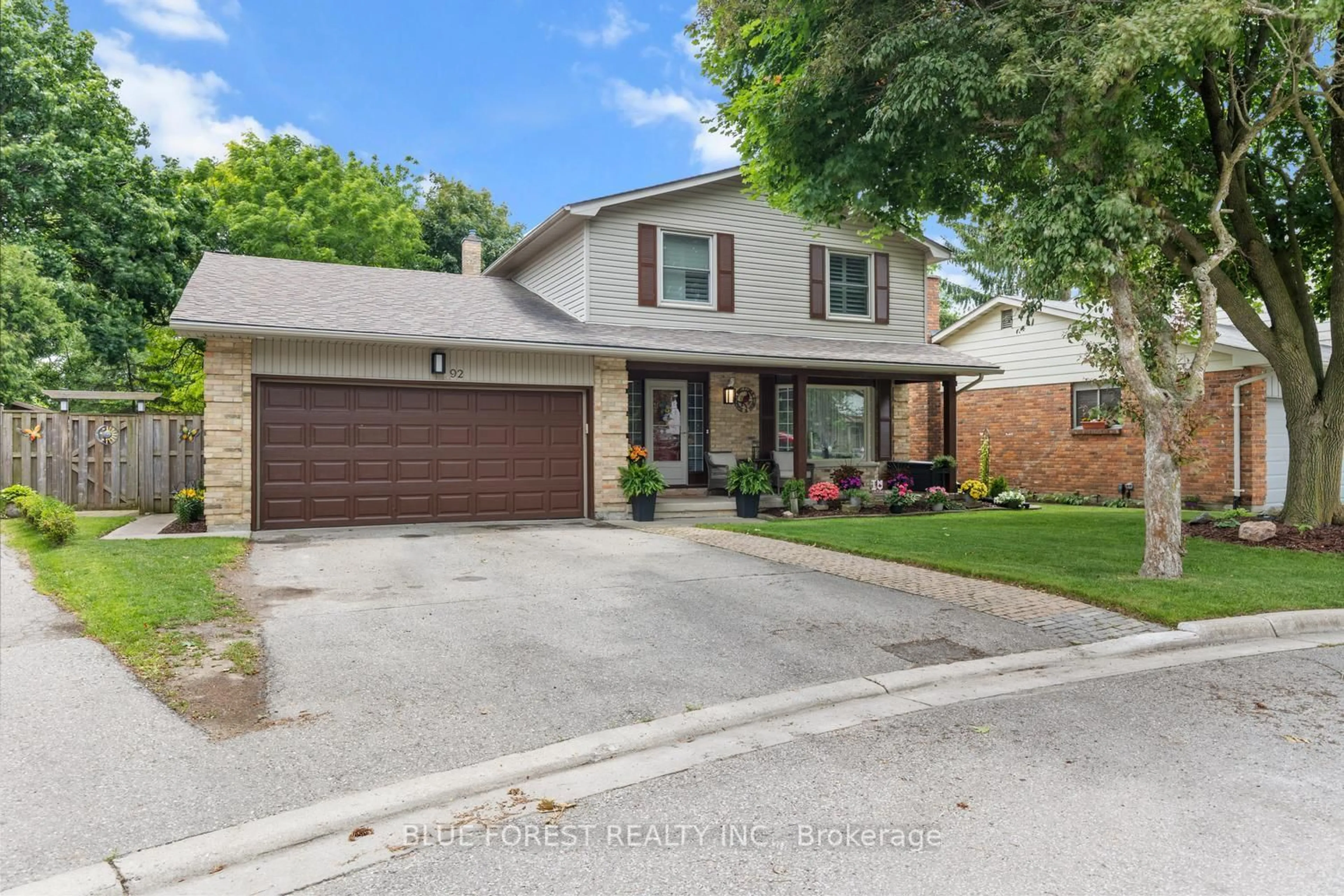 Home with brick exterior material, street for 92 Salem Crt, London South Ontario N6K 1S9