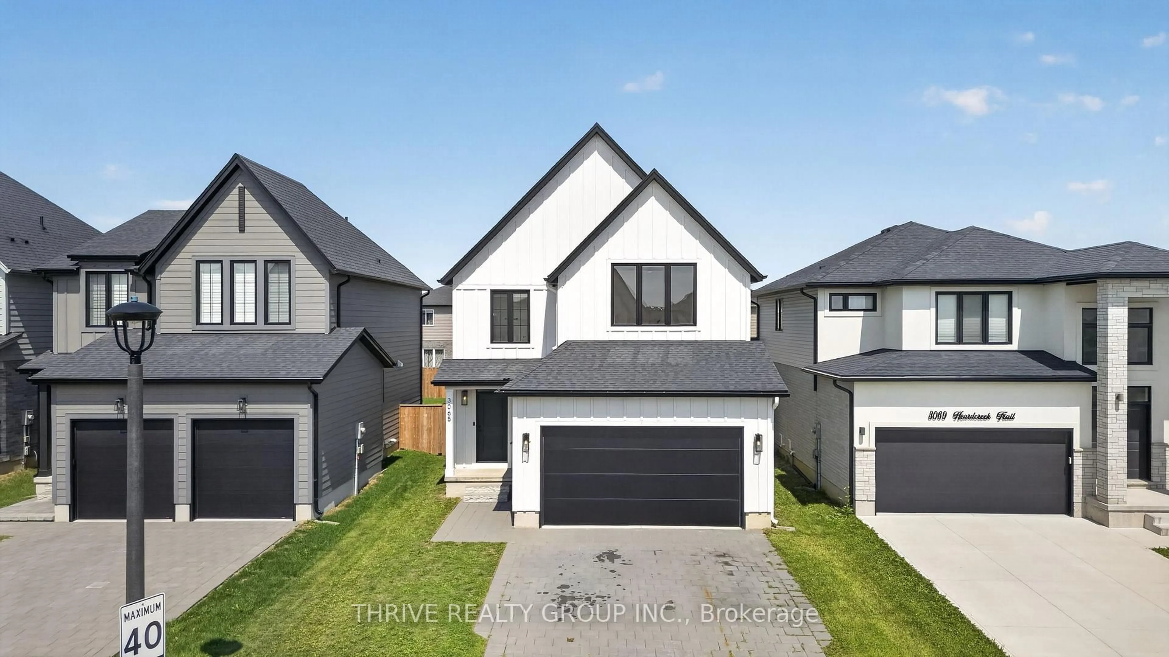 A pic from outside/outdoor area/front of a property/back of a property/a pic from drone, street for 3065 Heardcreek Tr, London North Ontario N6G 2S7