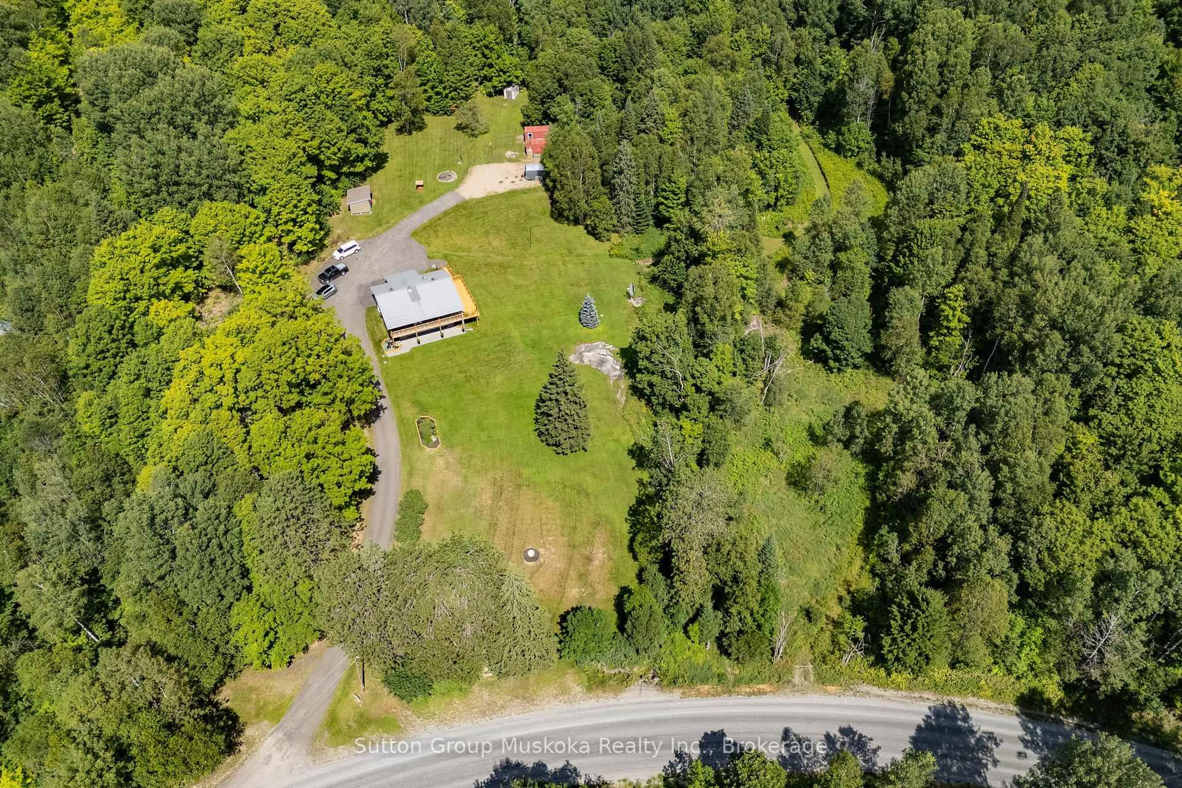 A pic from outside/outdoor area/front of a property/back of a property/a pic from drone, forest/trees view for 264 Savage Settlement Rd, Perry Ontario P0A 1R0