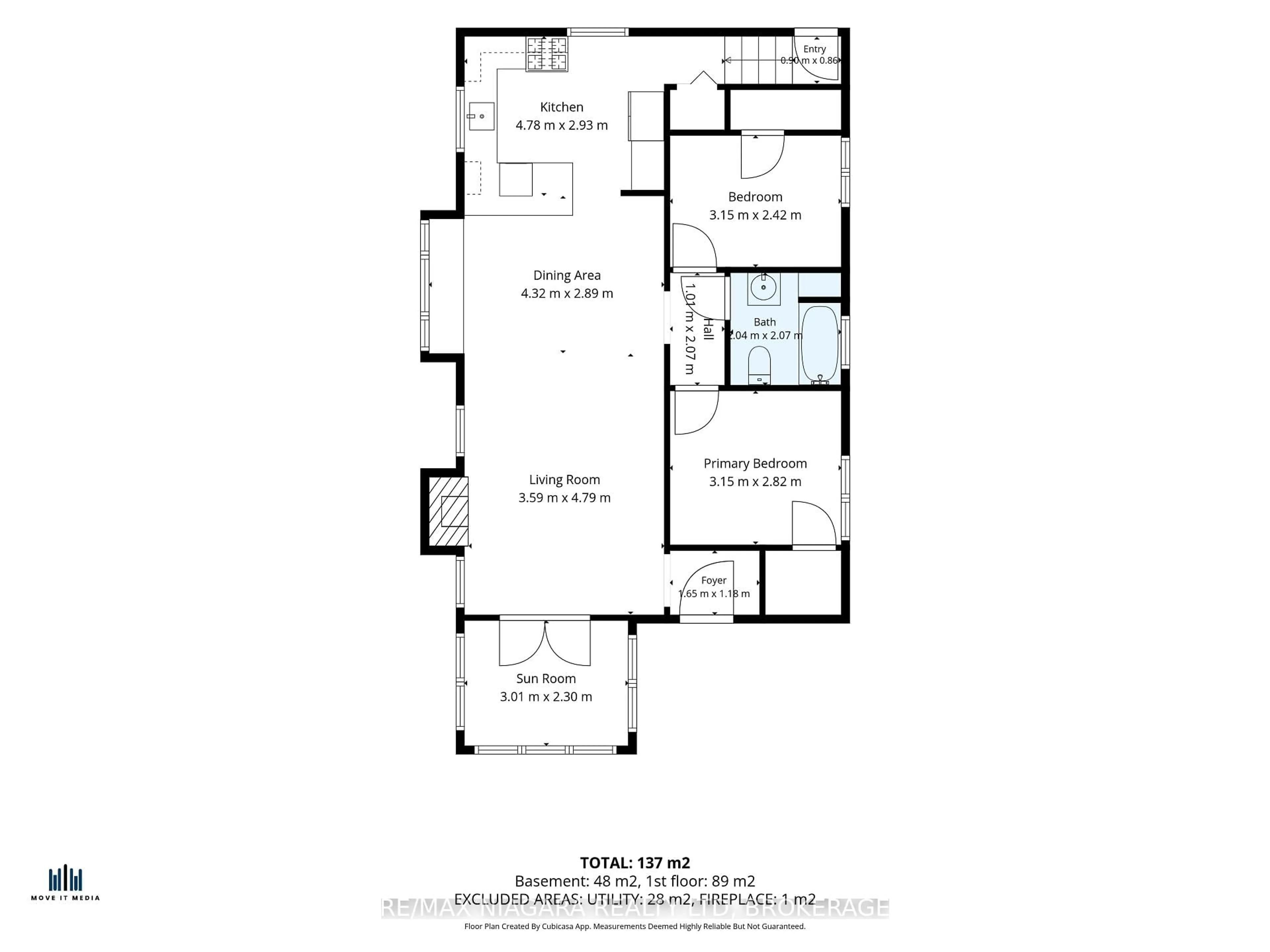 Floor plan for 66 Highland Ave, St. Catharines Ontario L2R 4J1