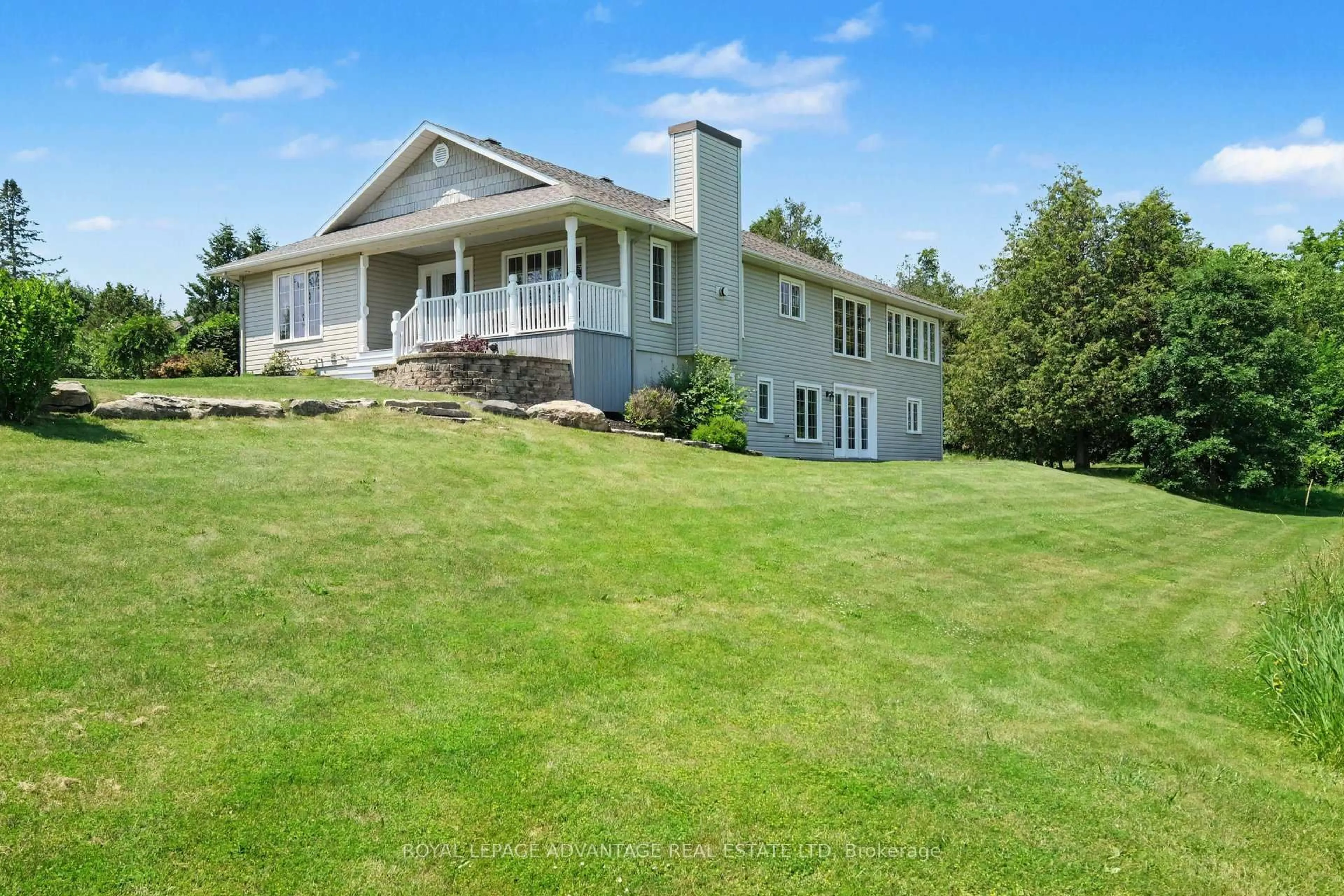 A pic from outside/outdoor area/front of a property/back of a property/a pic from drone, water/lake/river/ocean view for 2232 Drummond Concession 2 Rd, Perth Ontario K7H 3C3