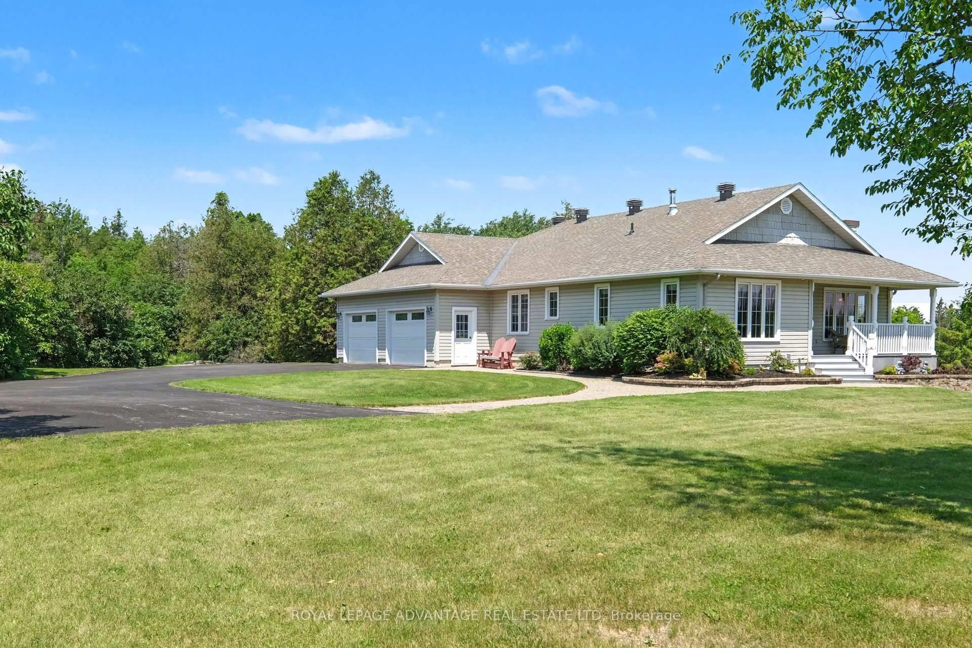 A pic from outside/outdoor area/front of a property/back of a property/a pic from drone, water/lake/river/ocean view for 2232 Drummond Concession 2 Rd, Perth Ontario K7H 3C3