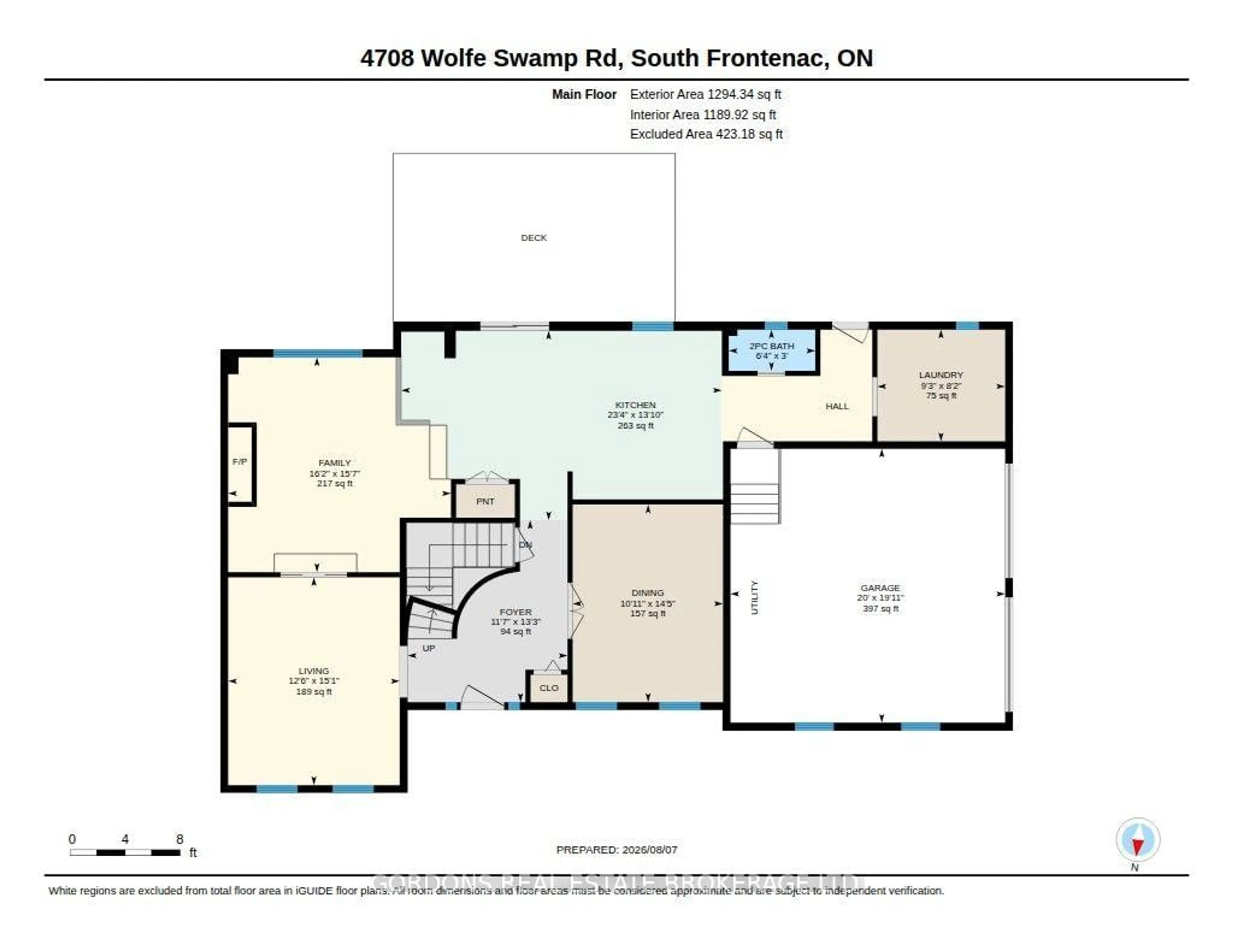 Floor plan for 4708 Wolfe Swamp Rd, Harrowsmith Ontario K0H 1V0