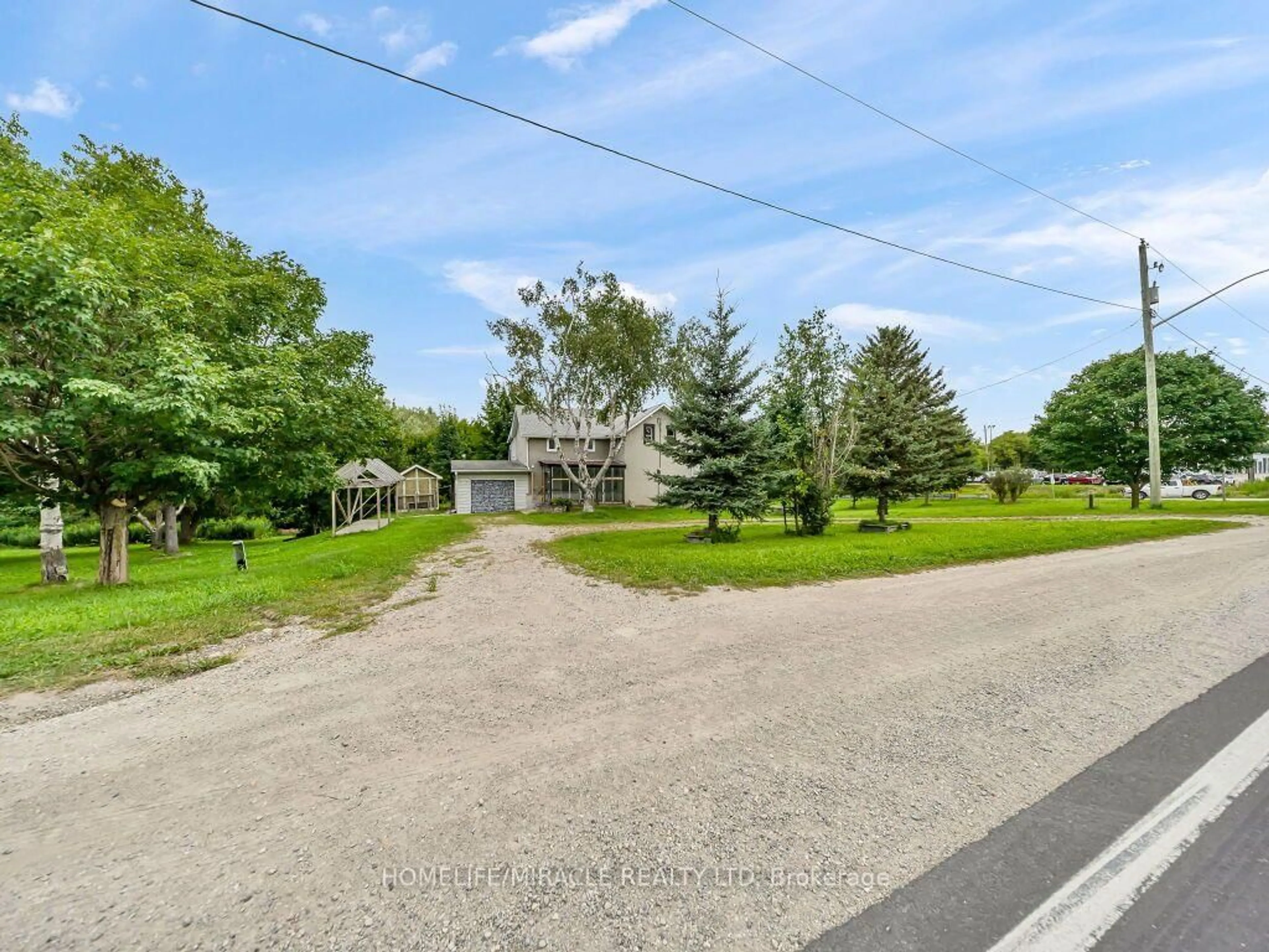 A pic from outside/outdoor area/front of a property/back of a property/a pic from drone, street for 7964 Wellington County 109 Rd, Wellington North Ontario N0G 1A0