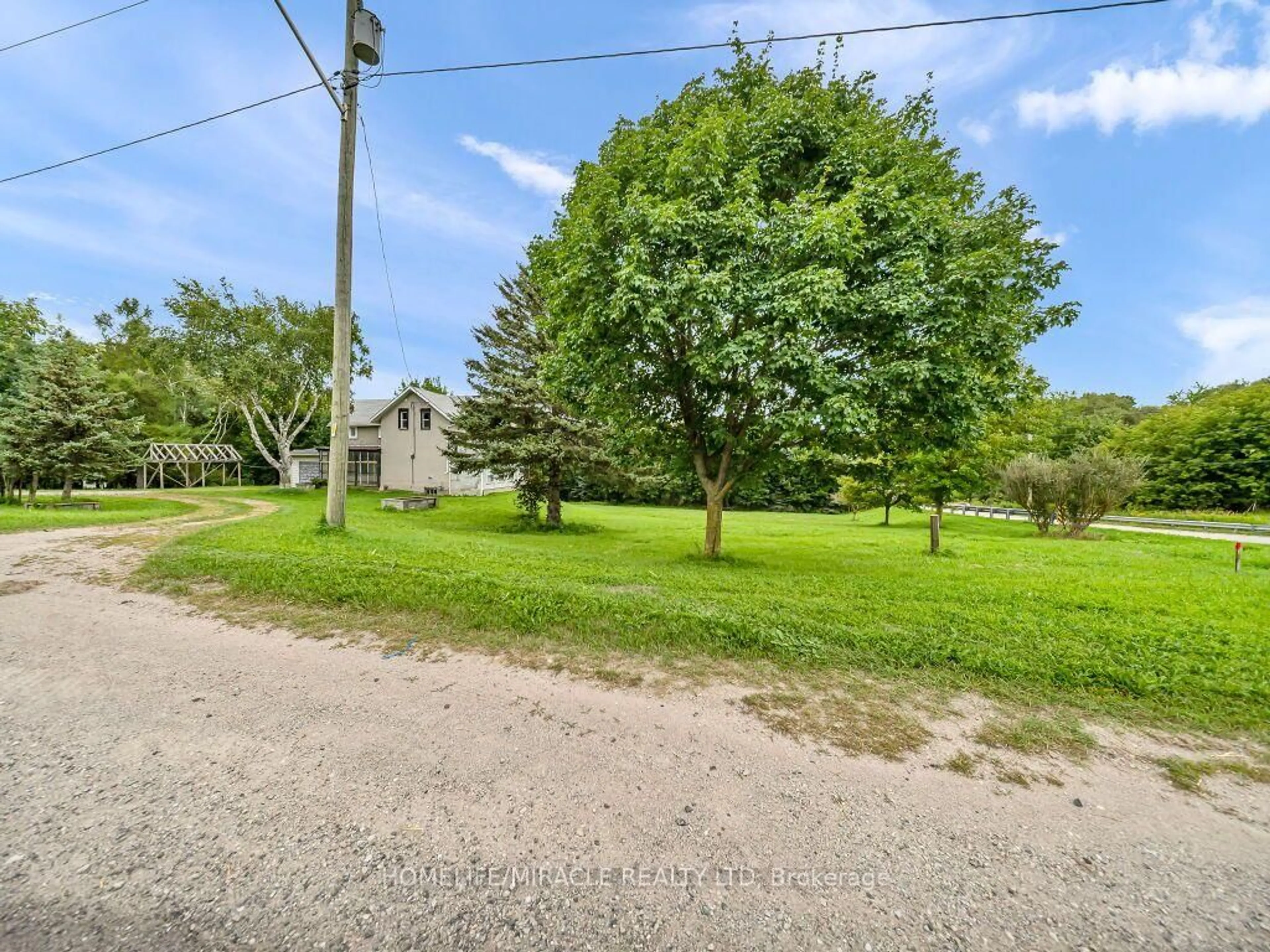 A pic from outside/outdoor area/front of a property/back of a property/a pic from drone, street for 7964 Wellington County 109 Rd, Wellington North Ontario N0G 1A0