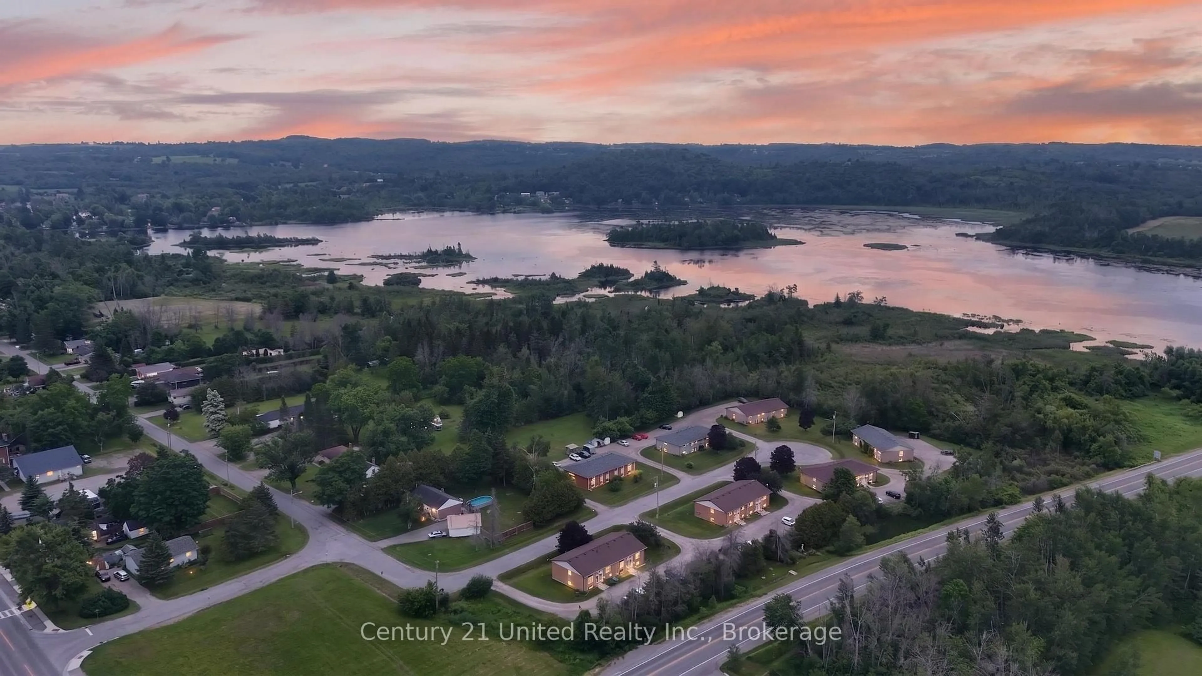 A pic from outside/outdoor area/front of a property/back of a property/a pic from drone, water/lake/river/ocean view for 101 Rita Cres #25, Kawartha Lakes Ontario K0L 2W0